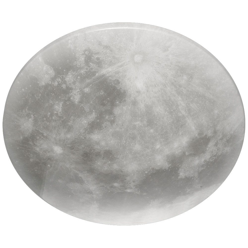 TRIO Leuchten LED Deckenleuchte, LED-Leuchtmittel fest verbaut, Warmweiß, LED Decken Leuchte Mond Lampe Fernbedienung Strahler dimmbar