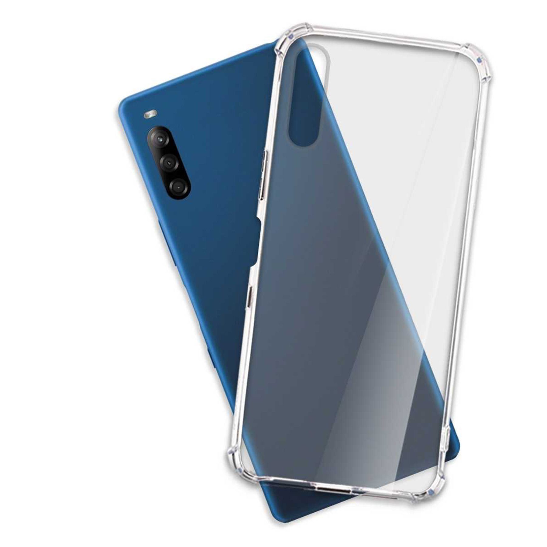 mtb more energy Smartphone-Hülle Clear Armor Case für Sony Xperia L4, Transparente TPU Schutzhülle Case Backcover mit Anti-Shock Verstärkung