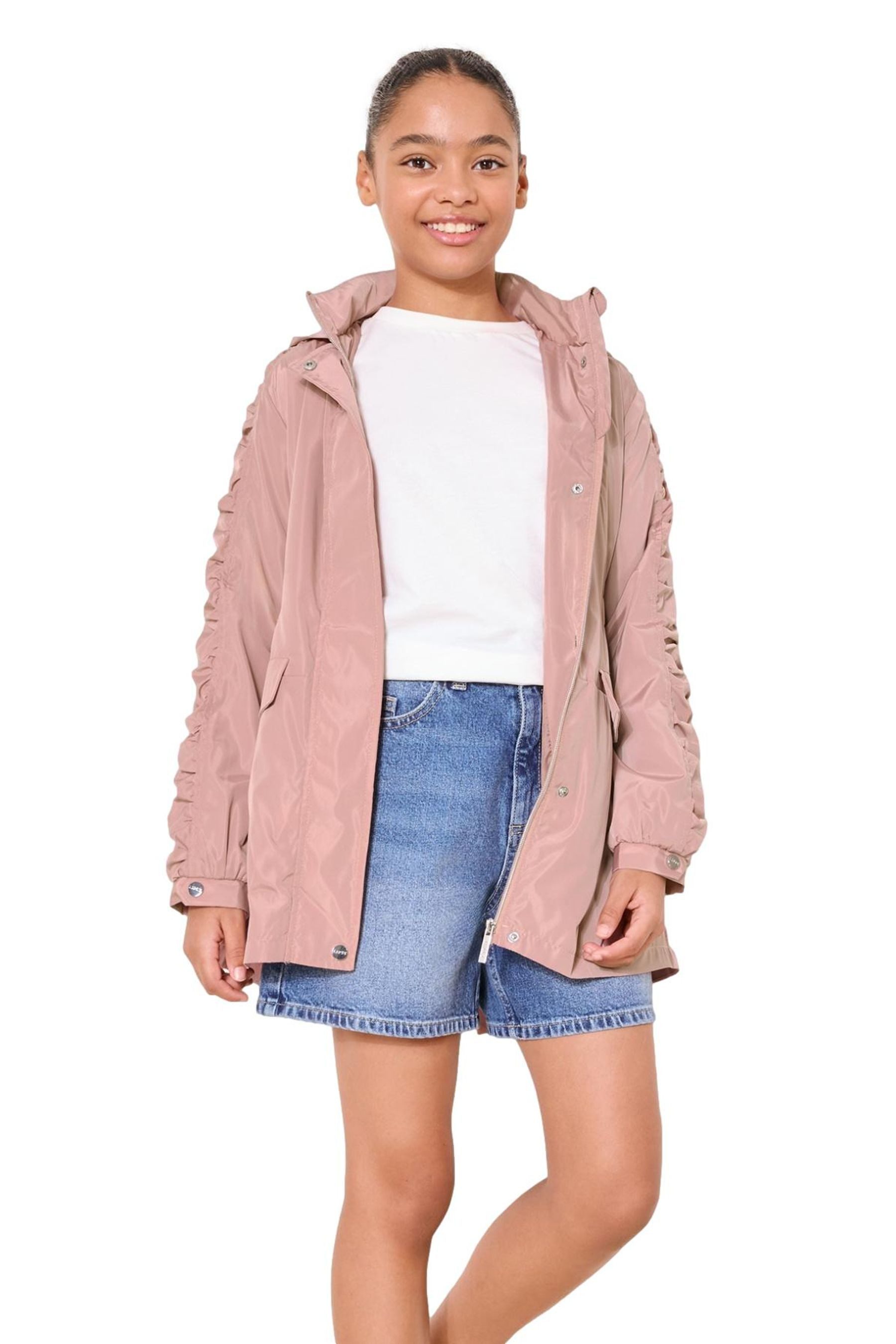 LIPSY Regenmantel Lipsy Leichter geraffter Regenmantel (1-tlg)