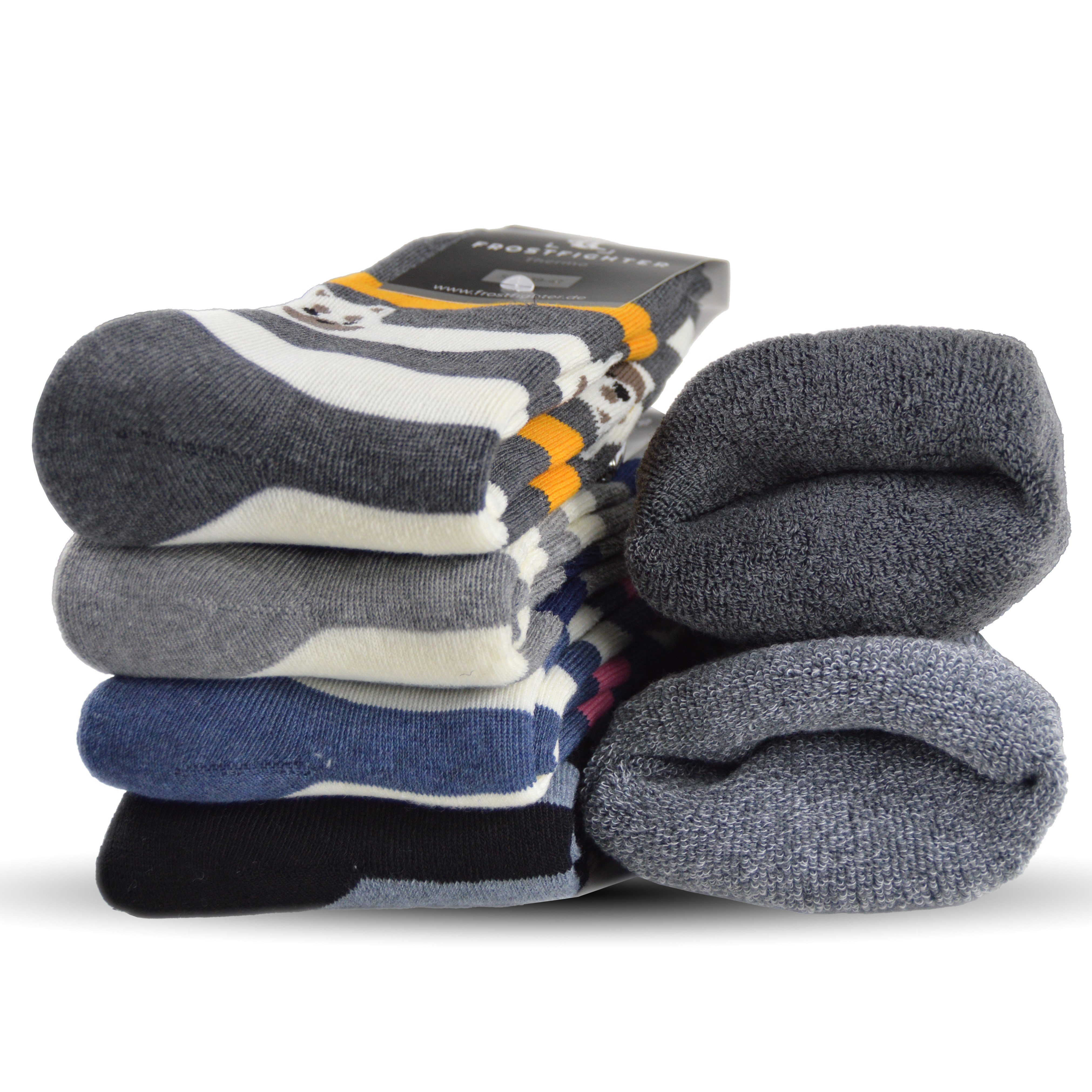 Frostfighter Thermosocken Wintersocken Damen Thermo (6 Paar) Anitipilling Innenfutter, Vollfrottee Innenfutter, warme dicke Socken