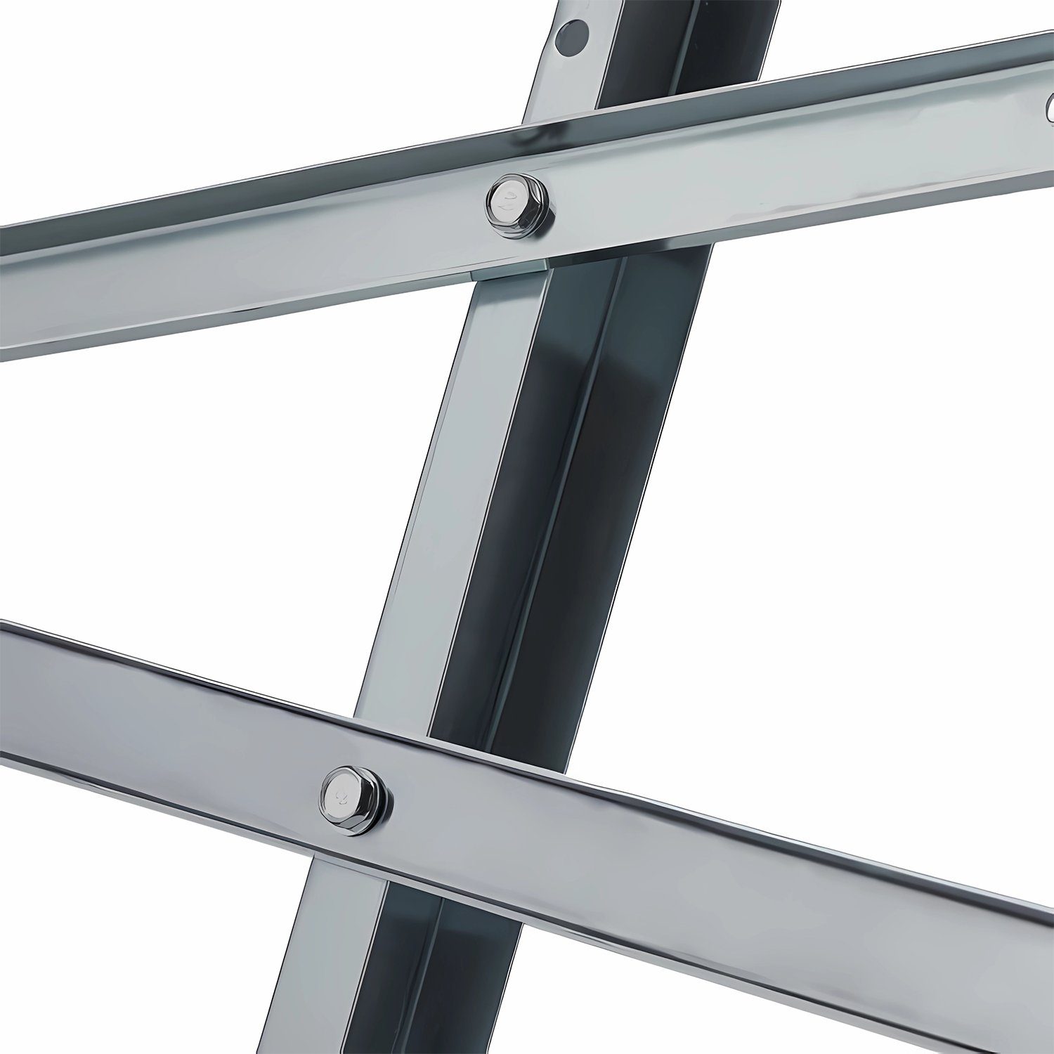 GARMIO Sägebock Sägebock verzinkt zusammenklappbarer Holzsägebock 4-fach,Extra robust, verkeilte Zinken, Greifzähne besserer Halt, 150 kg max. Belastbarkeit