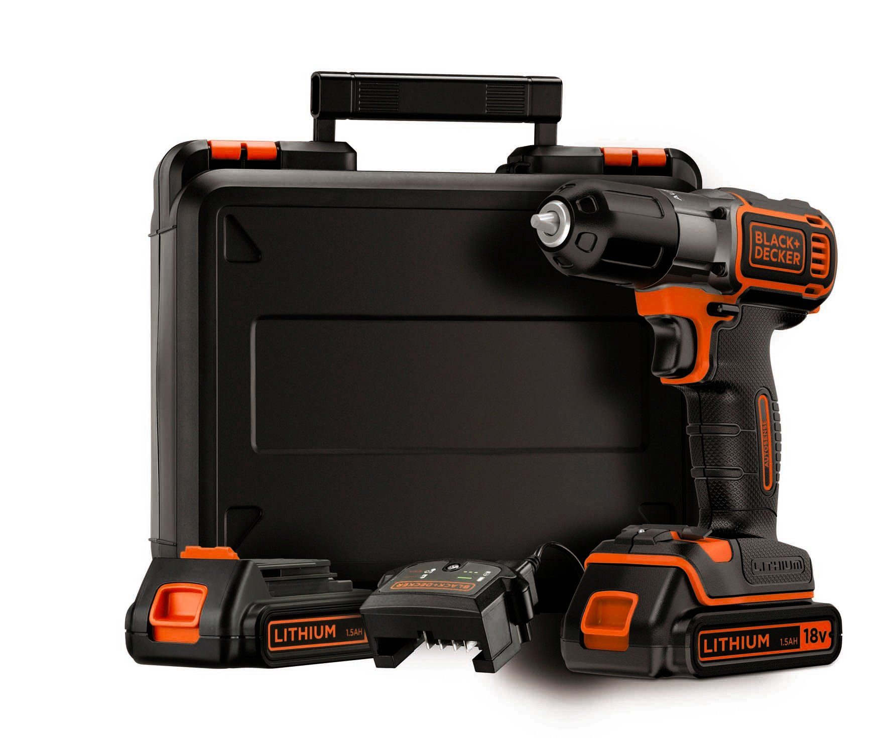 Black + Decker AkkuBohrschrauber »18V Autosense ASD184KB«, max. 800 U