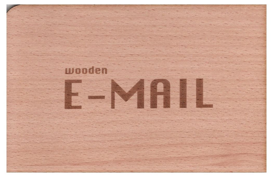 holzpost GmbH Postkarte Holzpostkarte "wooden E-Mail"