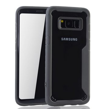 König Design Handyhülle Samsung Galaxy S8, Samsung Galaxy S8 Handyhülle Backcover Grau