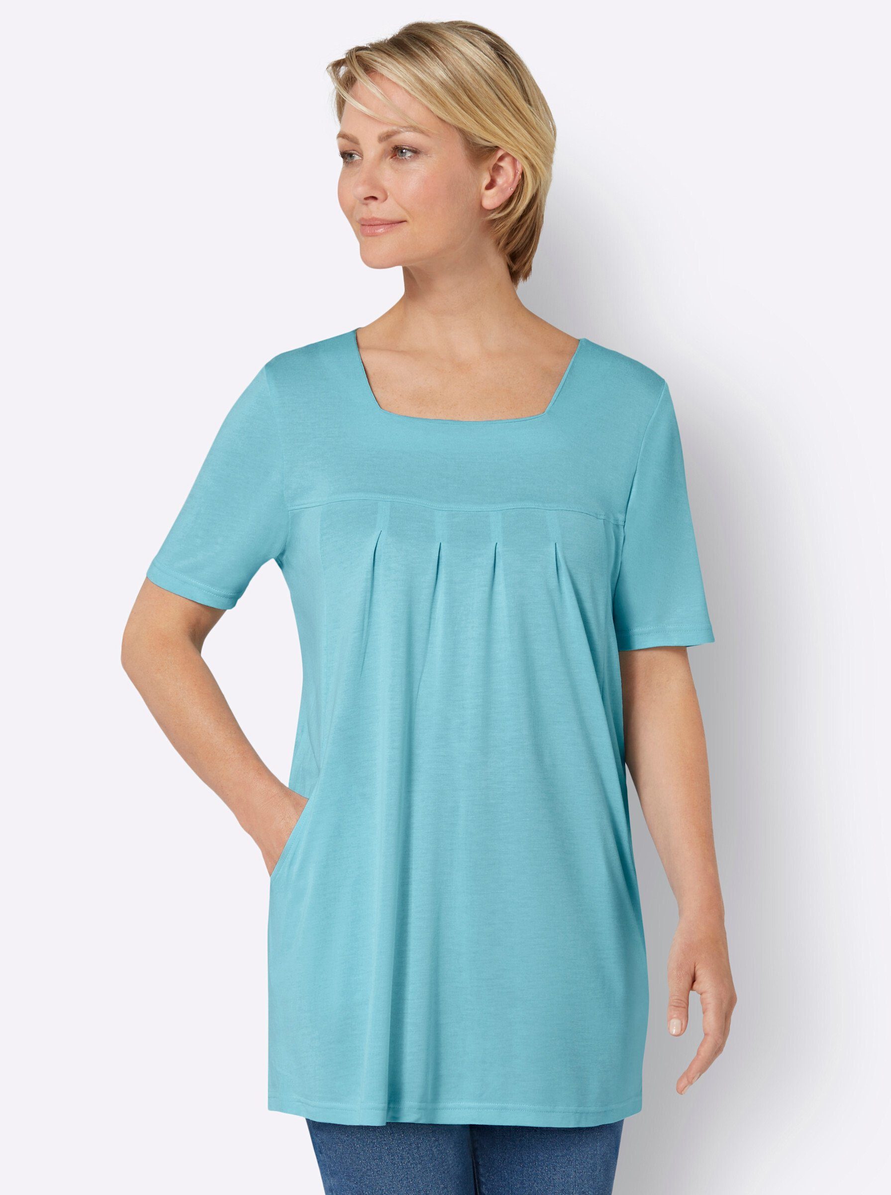 T-Shirt Longshirt Kurzarm
