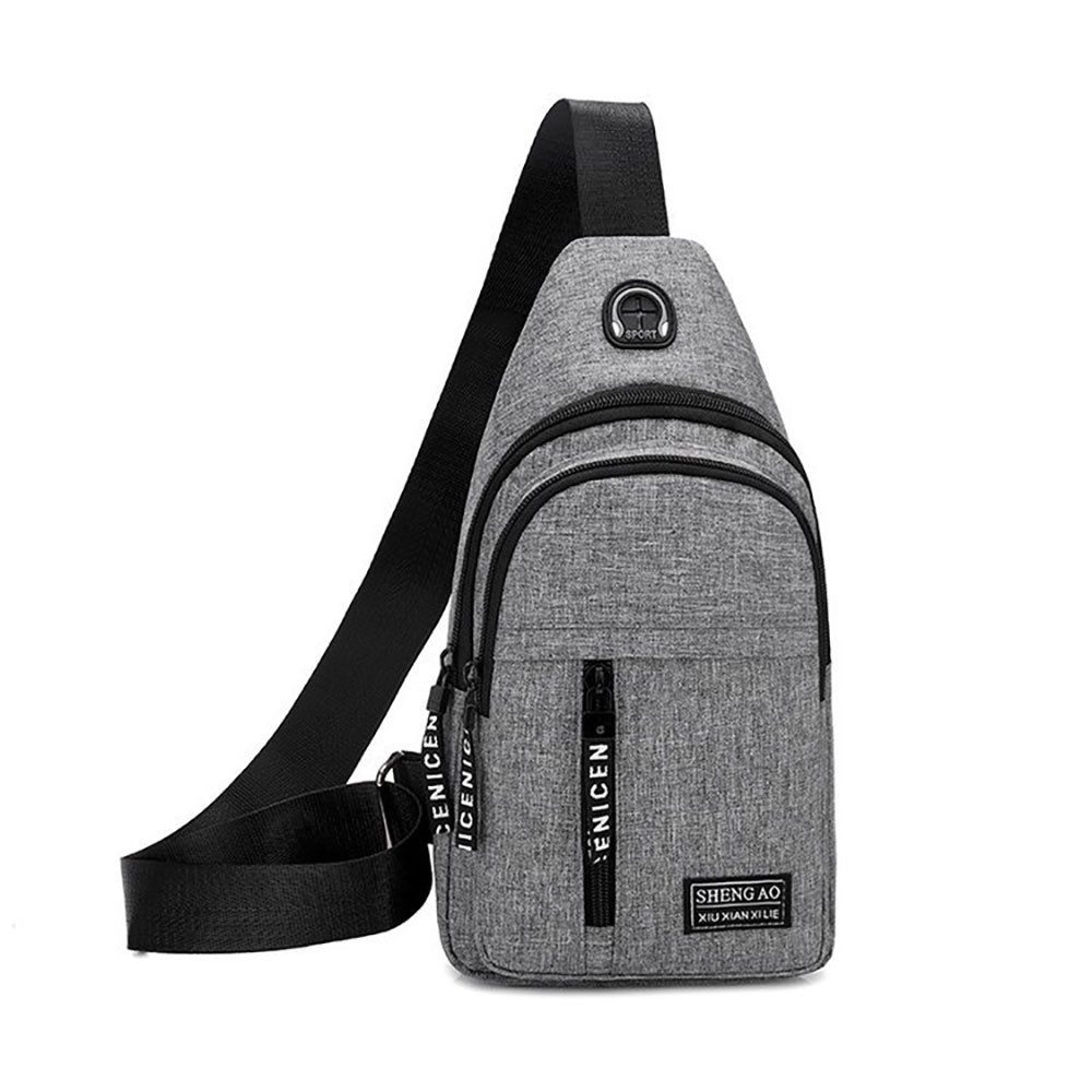 Powerwill Umhangetasche Schultertasche Brusttasche Leichte Sling Bag 1 tlg. Umhangetasche zum Wandern Outdoor Sports Reise Klein Wasserfest Crossbody Crossbody Bag Crossbody Tasche