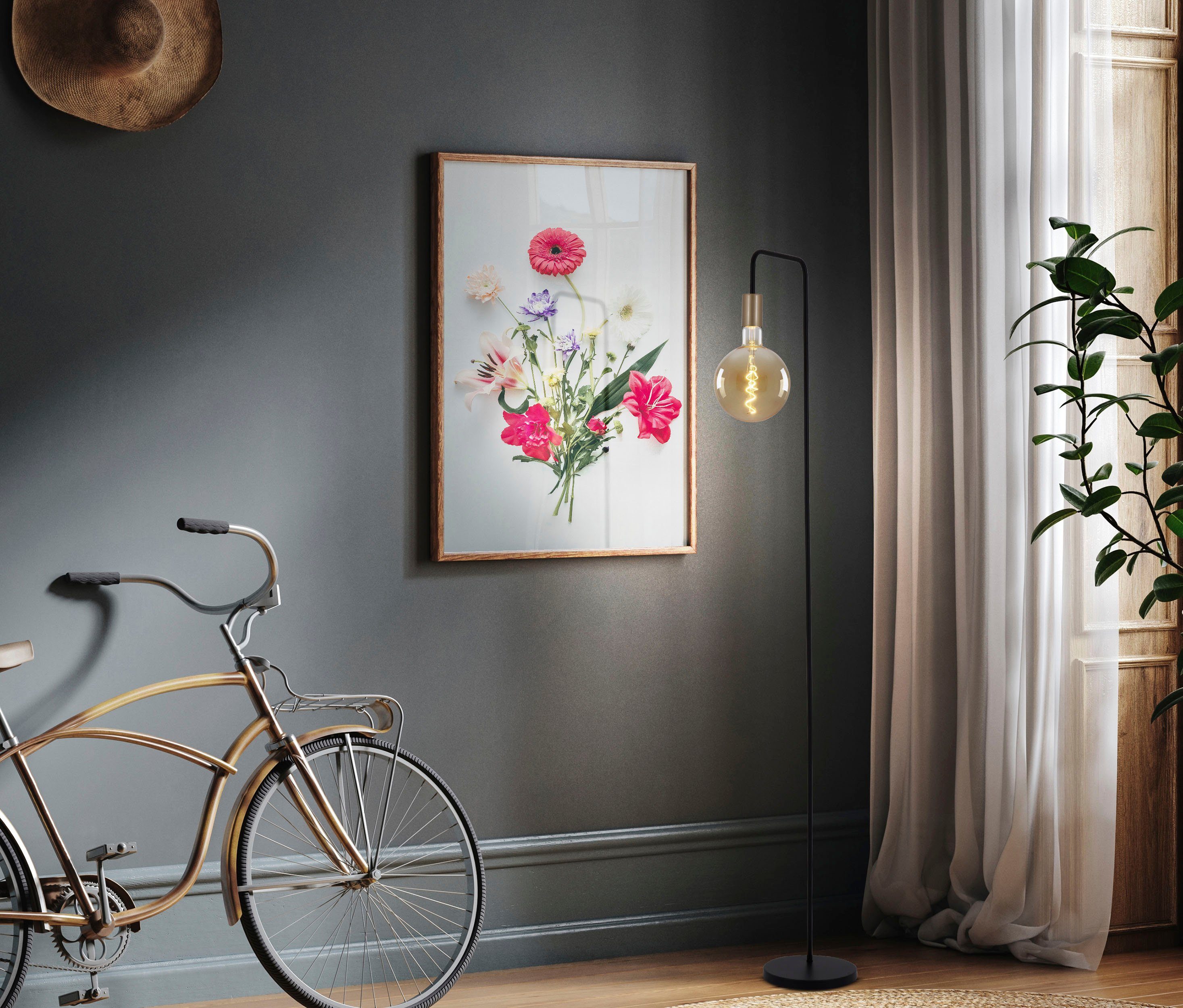 näve LED-Leuchtmittel Dilly Max, E27, 1 St., Filament warmweiß LED E27/5W dimmbar 2200K 280lm D: 20cm H: 30cm