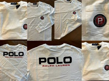 Ralph Lauren T-Shirt POLO RALPH LAUREN LS Pocket Logo T-Shirt Shirt Jersey Retro Preppy Swe