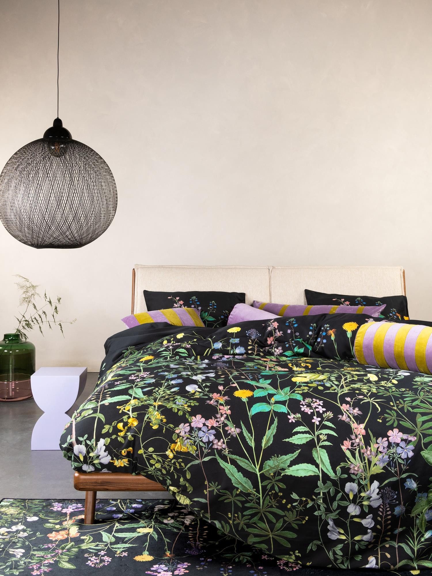Essenza Teppich Augustina, rechteckig, Höhe: 6 mm, sehr weicher Flor mit üppigem Blumenmuster