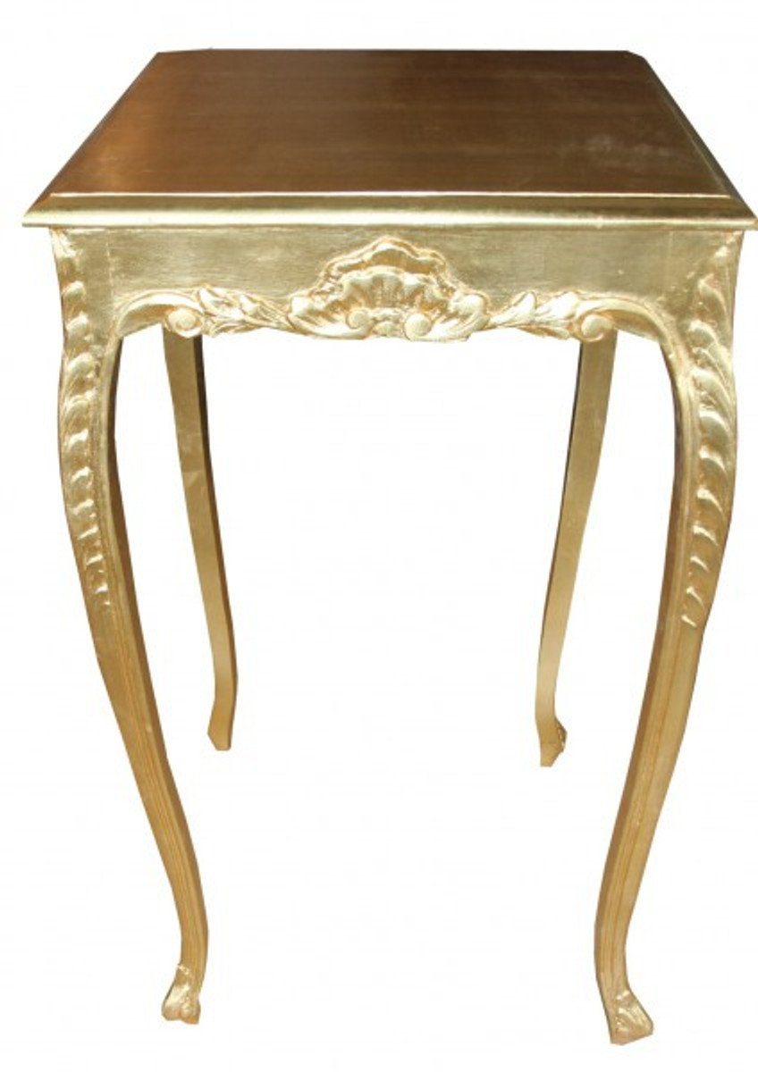 60 Antik Bar Gold Bartisch Höhe: Breite: Padrino cm cm Möbel 112 Tisch Barock Casa -