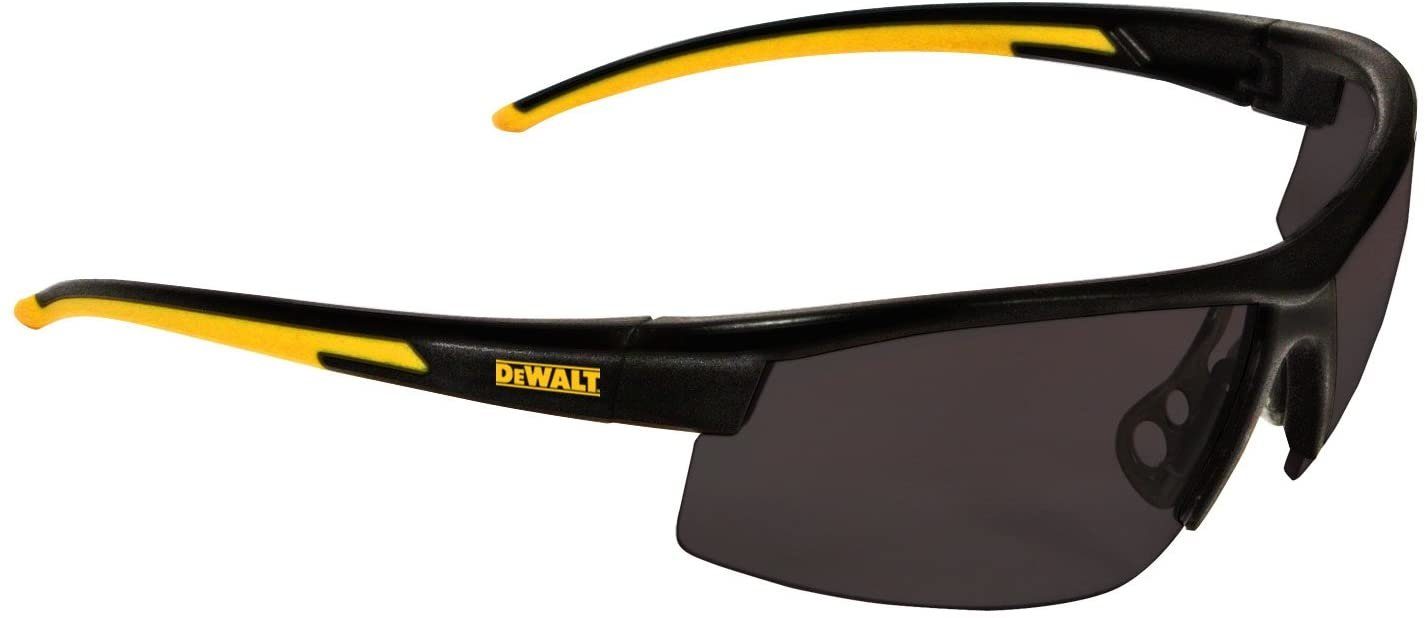 DeWalt Arbeitsschutzbrille DPG99-2PDEU Arbeitsschutzbrille HDP™-Sicherheitsglas polarisiert, Sicherheits-Glas, UVA- & UVB-Schutz, dunkle Tönung | Schutzbrillen