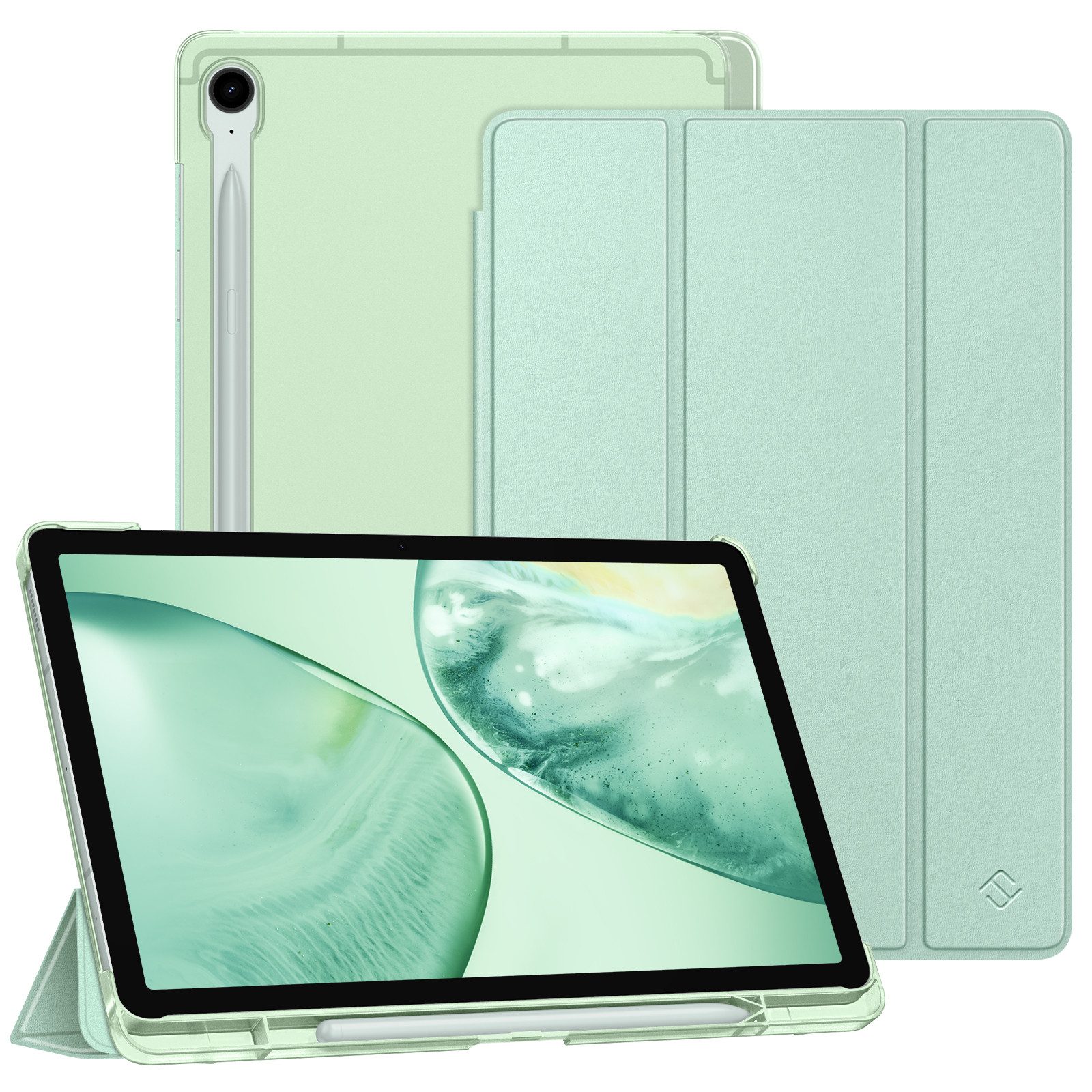 Fintie Tablet-Hülle für Samsung Galaxy Tab S10 Lite/S10 FE/S9 FE 10.9" & S9 11" Tablet, Ultradünn Case mit Stifthalter&Translucent Rückseite, Auto Schlaf/Wach