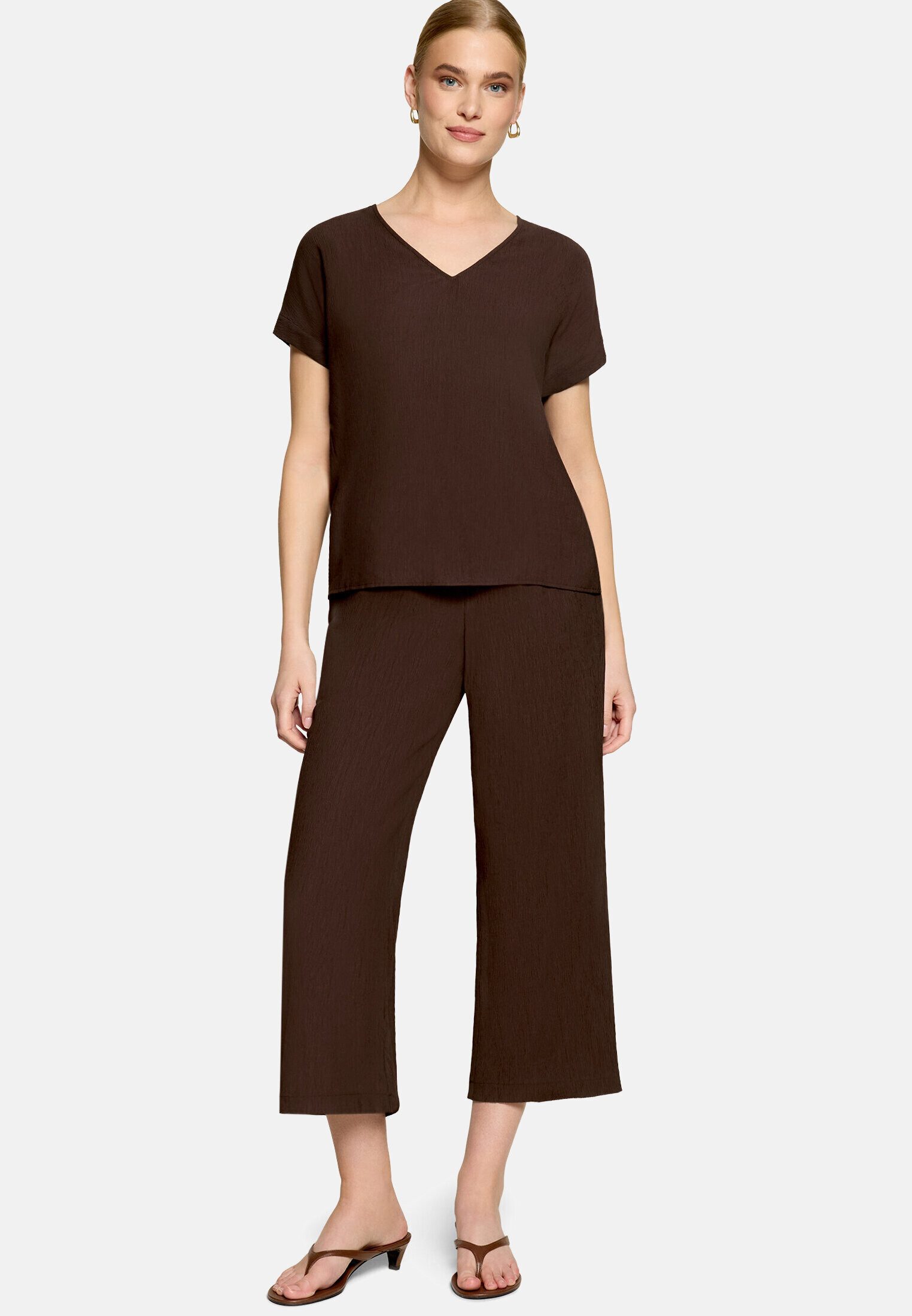 Zero Schlupfbluse Damen kurzarm