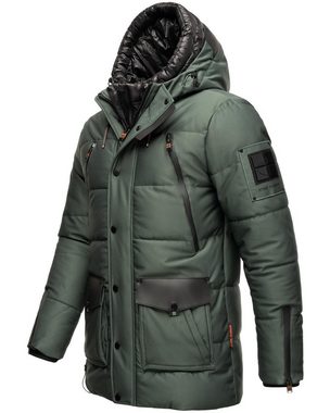 Stone Harbour Winterjacke Mitjaa Warm gefütterter Herren Wintermantel mit doppelter Kapuze