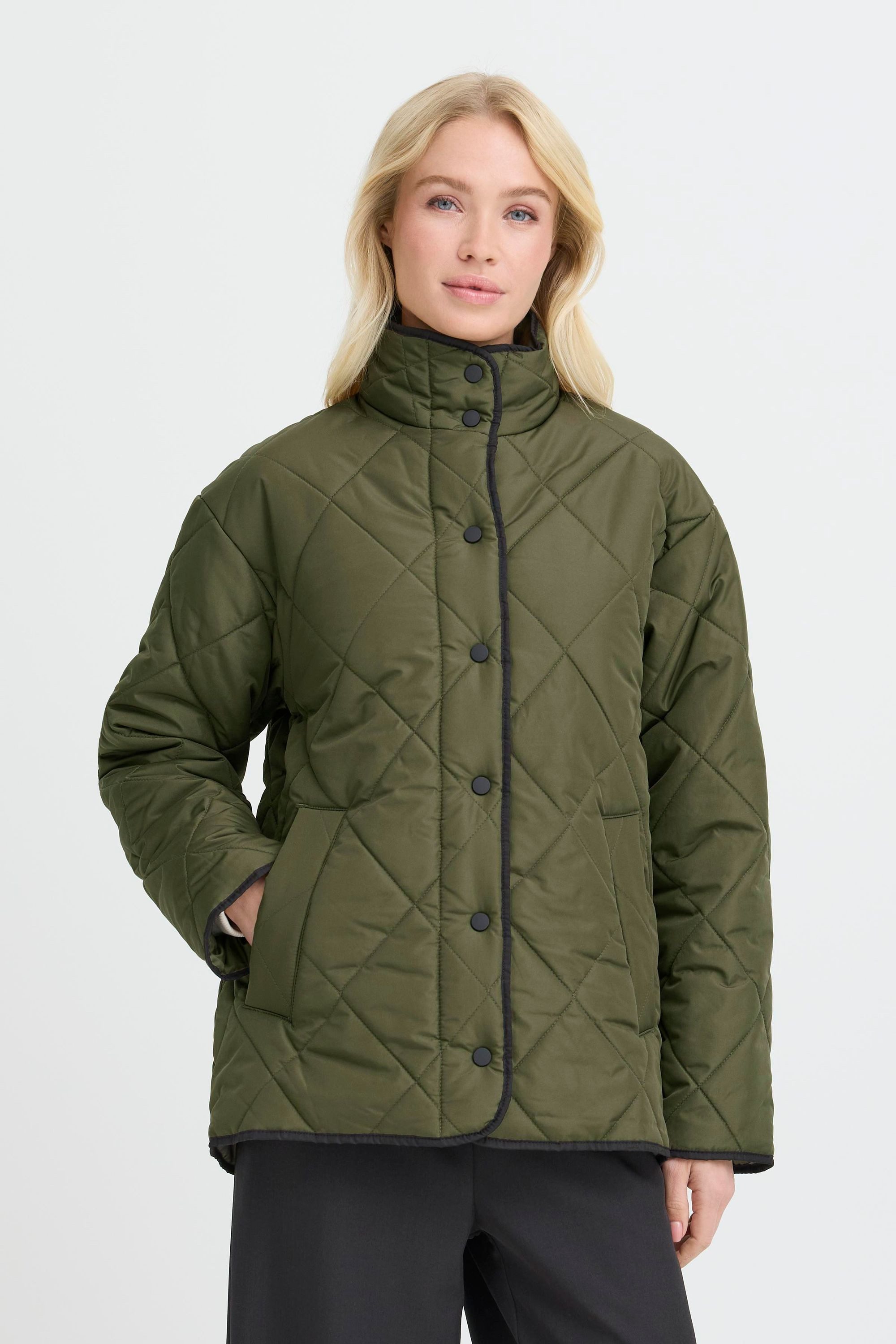 OXMO Steppjacke OXBelis Modische Loose Jacke