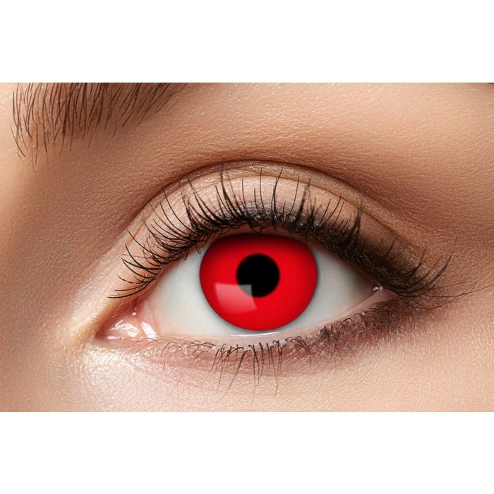 Eyecatcher Farblinsen Red Devil Farbige Linsen ohne Stärke schwarz