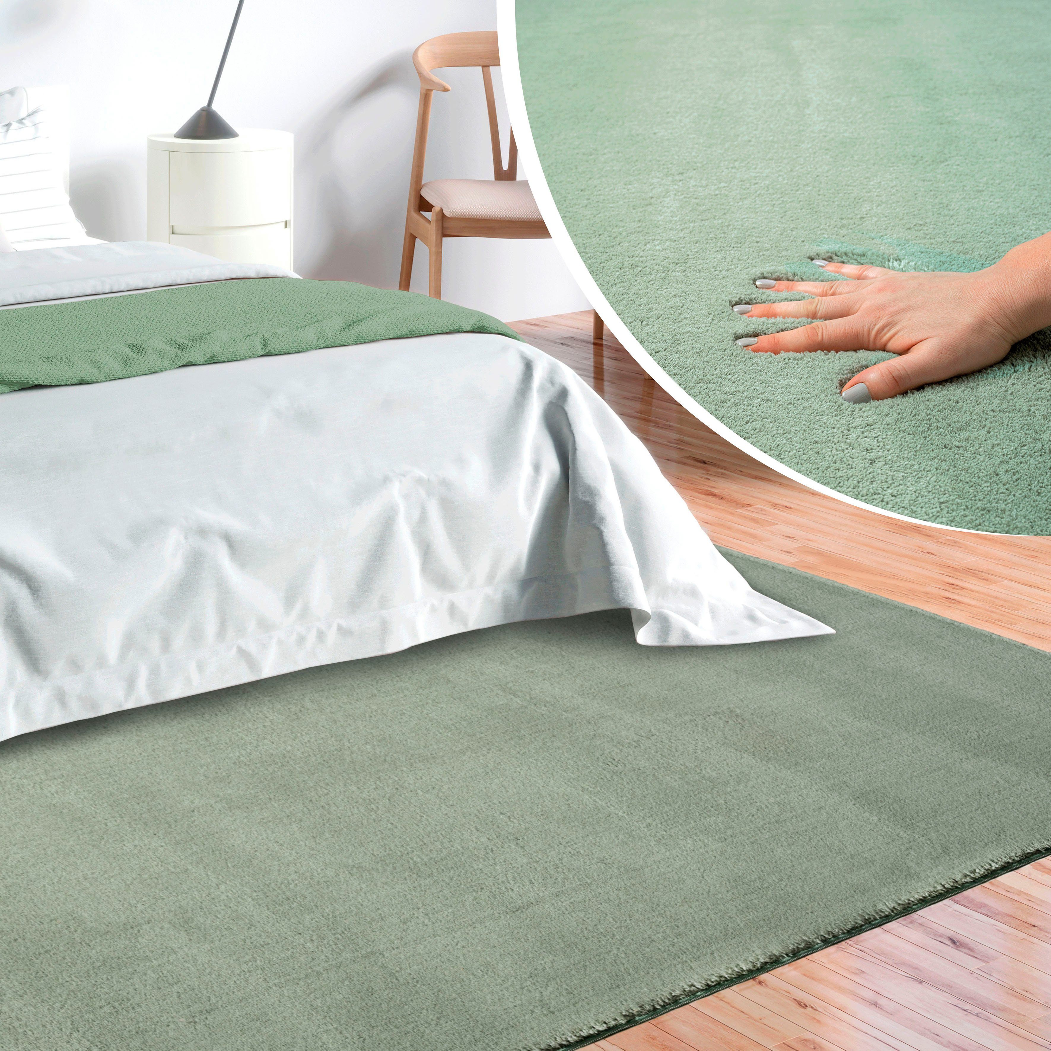 merinos Teppich Loft 37, Kunstfellteppich, rechteckig, günstig online kaufen