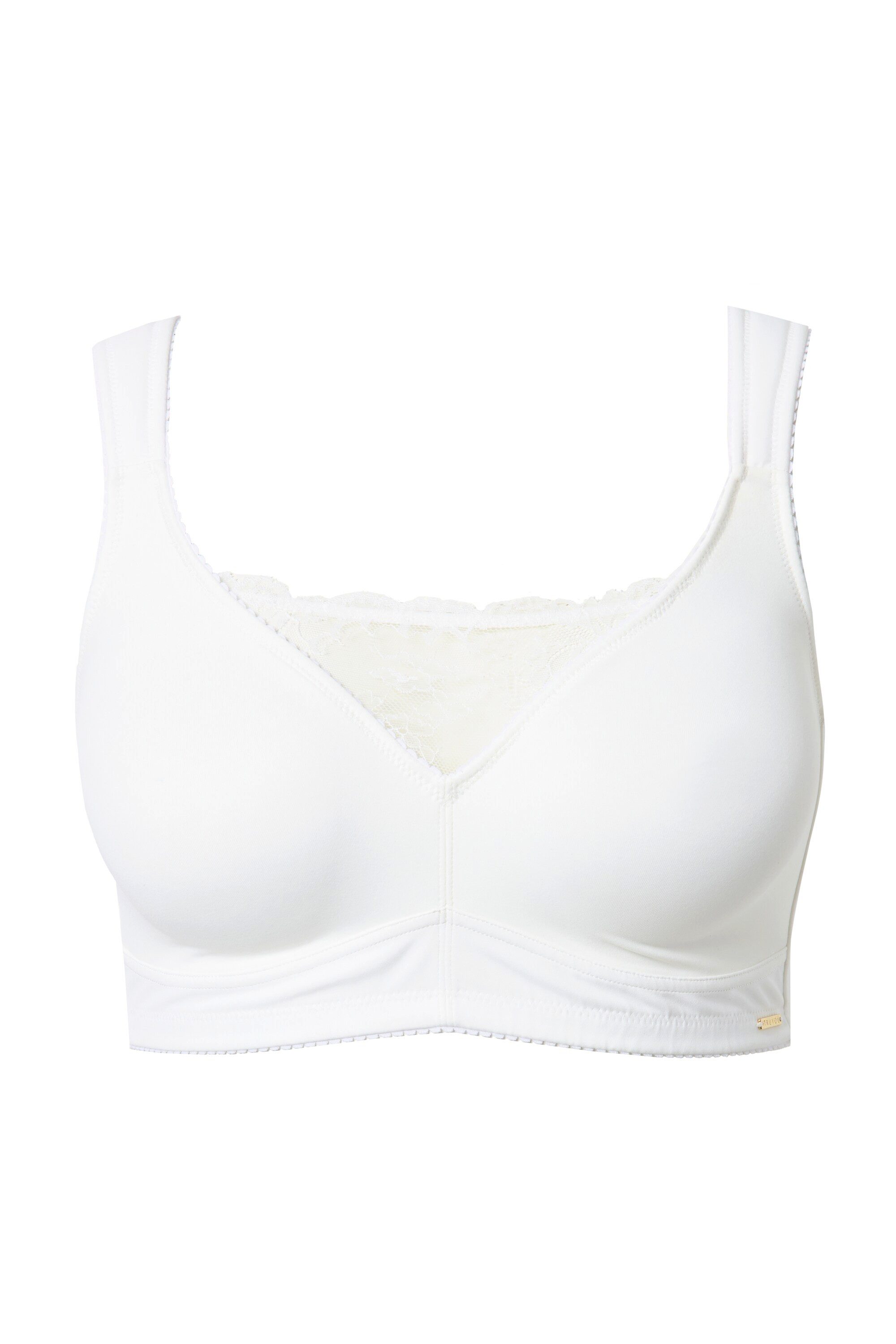 Ulla Popken Bustier Bralette Spitze Mikrofaser ohne Bügel