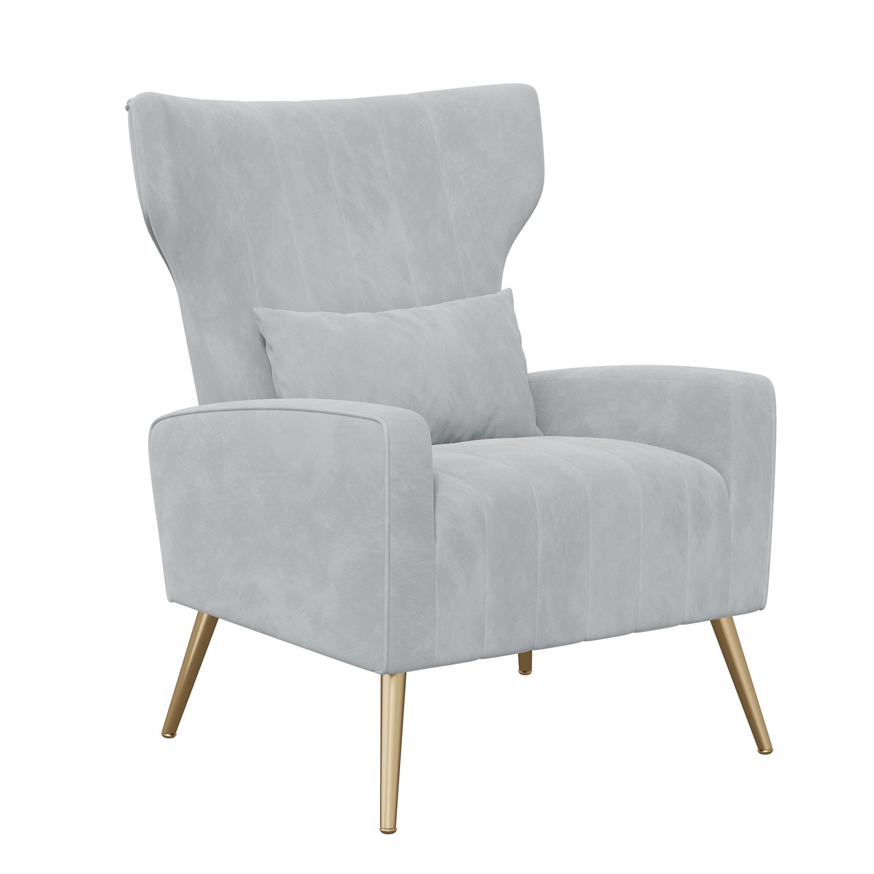 HawthyHome Ohrensessel mit Samtbezug Moderner Loungesessel– günstig online kaufen