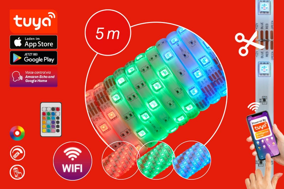 Briloner Leuchten Smarte LED-Leuchte WIFI