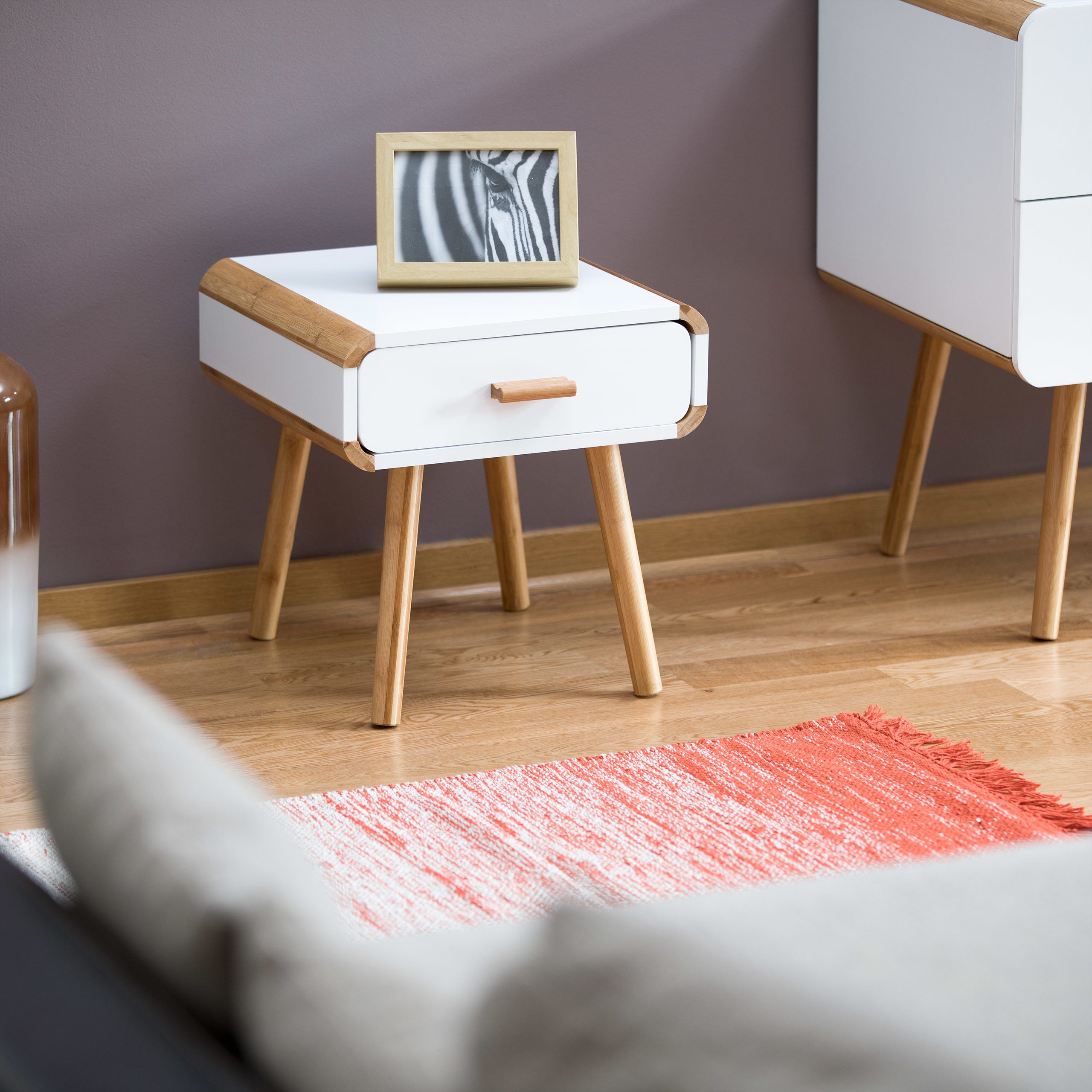 relaxdays Nachttisch mit Schublade günstig online kaufen