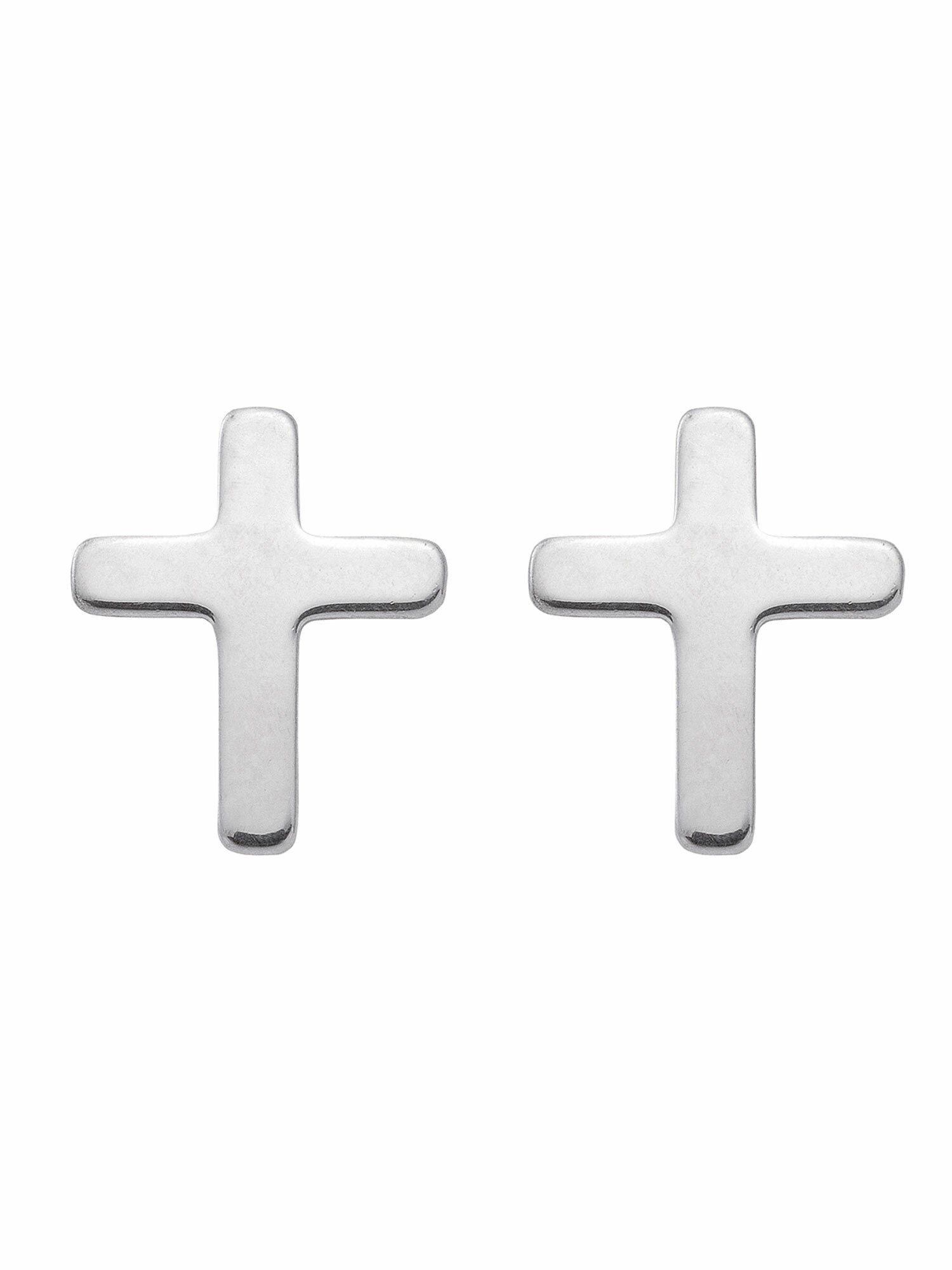 Adelia´s Paar Ohrhänger 1 Paar & 925 Damen Herren Silber Silber Ohrringe Kreuz, Ohrstecker 925 / Silberschmuck für Sterling