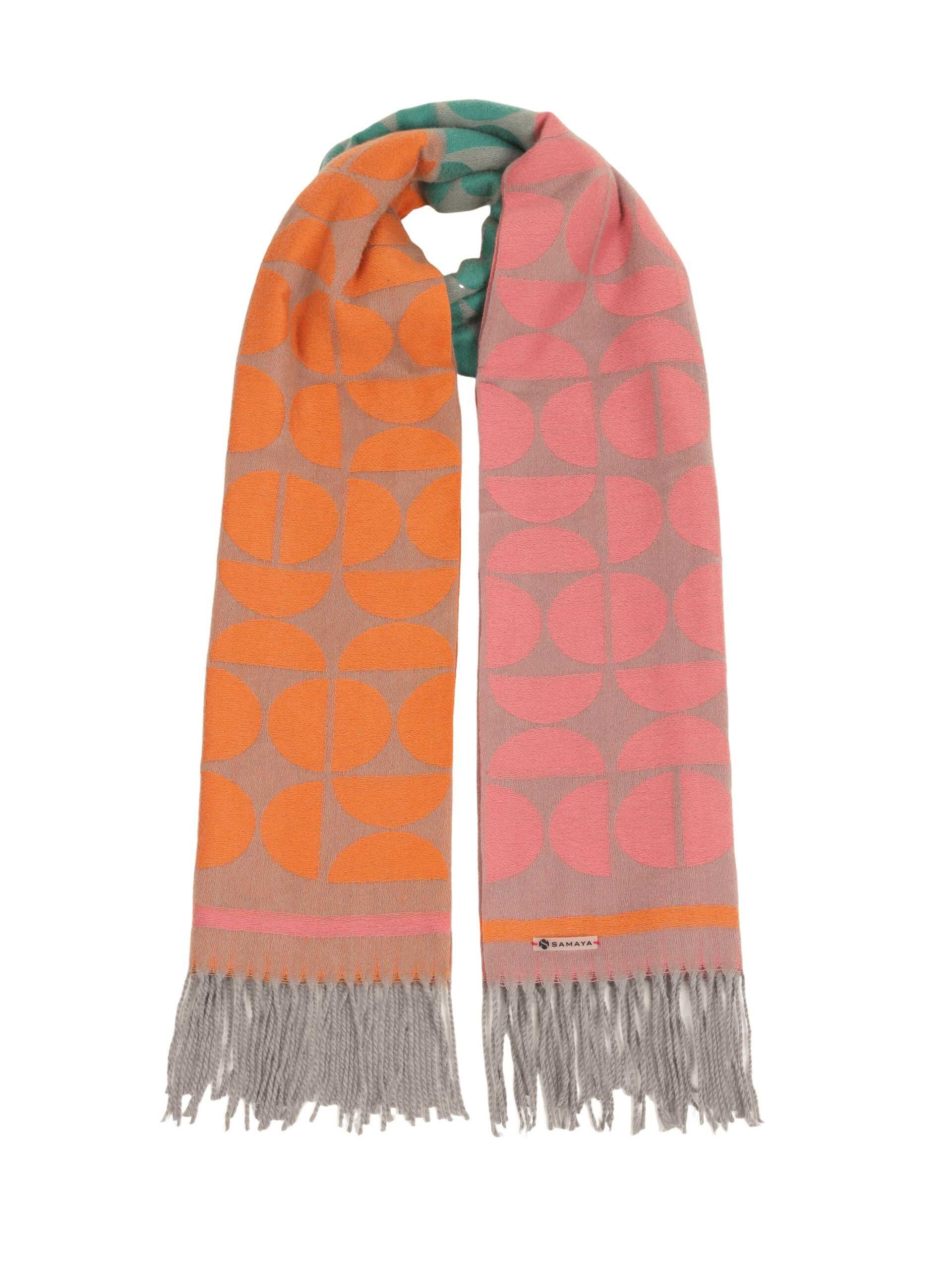 Samaya Modeschal Rose, (1-St), mit Fransen