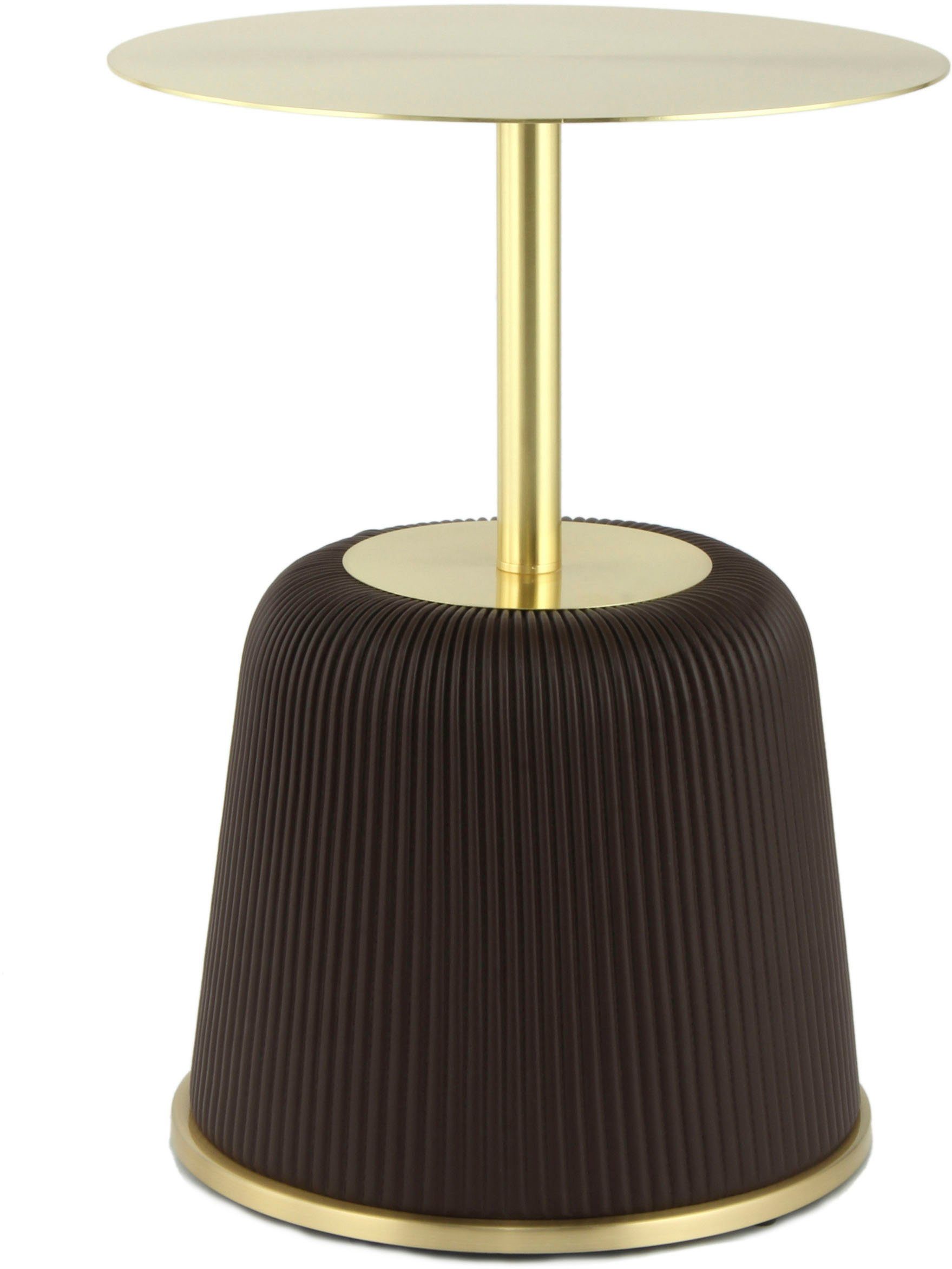 Kayoom Beistelltisch Jokai 325, Eisengestell, PU-Stoffbezug, praktische Ablagefläche (1-St), elegant, feste Konstruktion, pflegeleicht, pflegeleicht