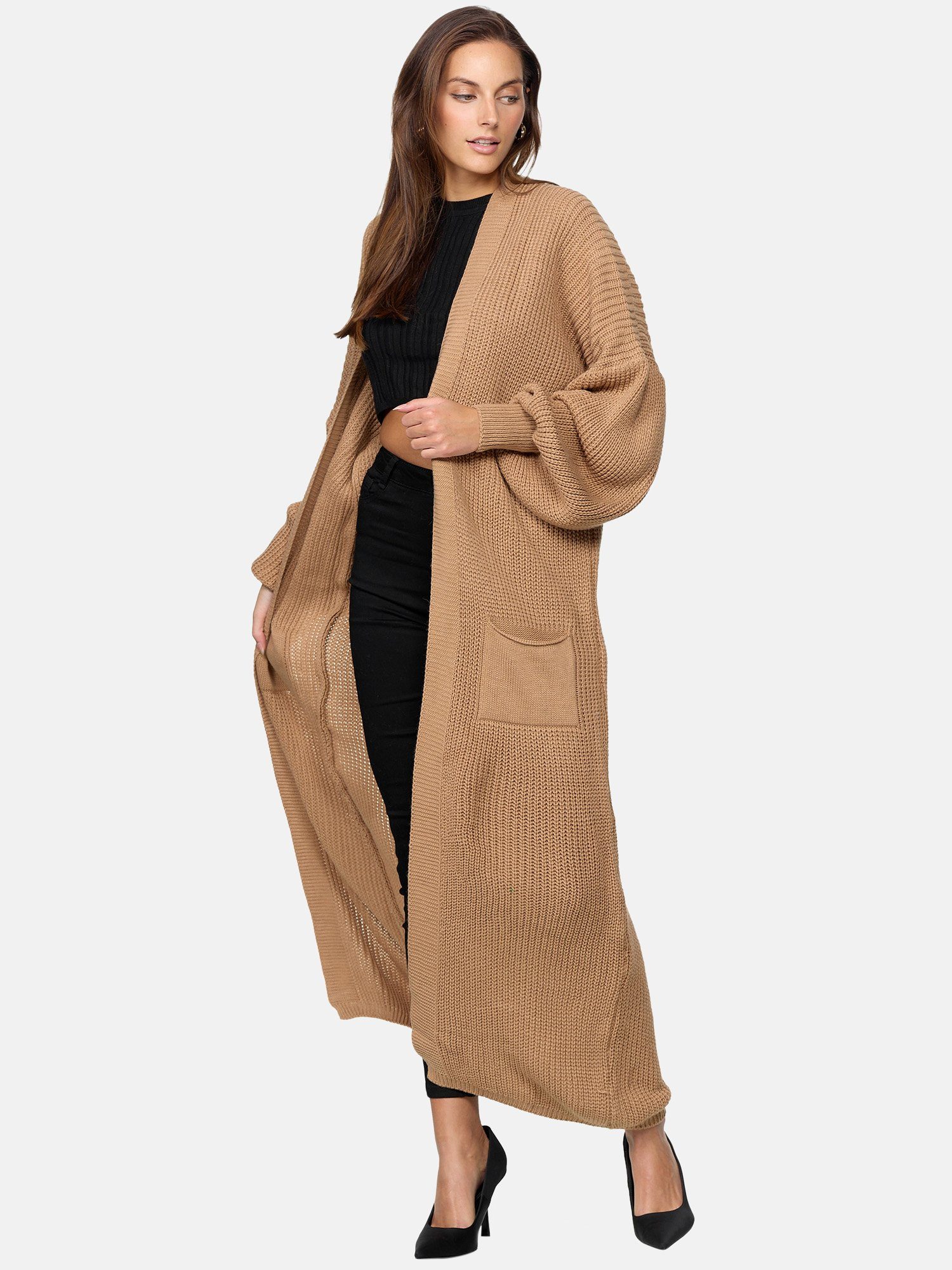 Elara Cardigan Elara Langer Damen Oversize günstig online kaufen