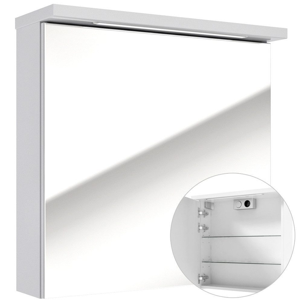 Lomadox Spiegelschrank SOFIA-107 LED- 61 cm günstig online kaufen