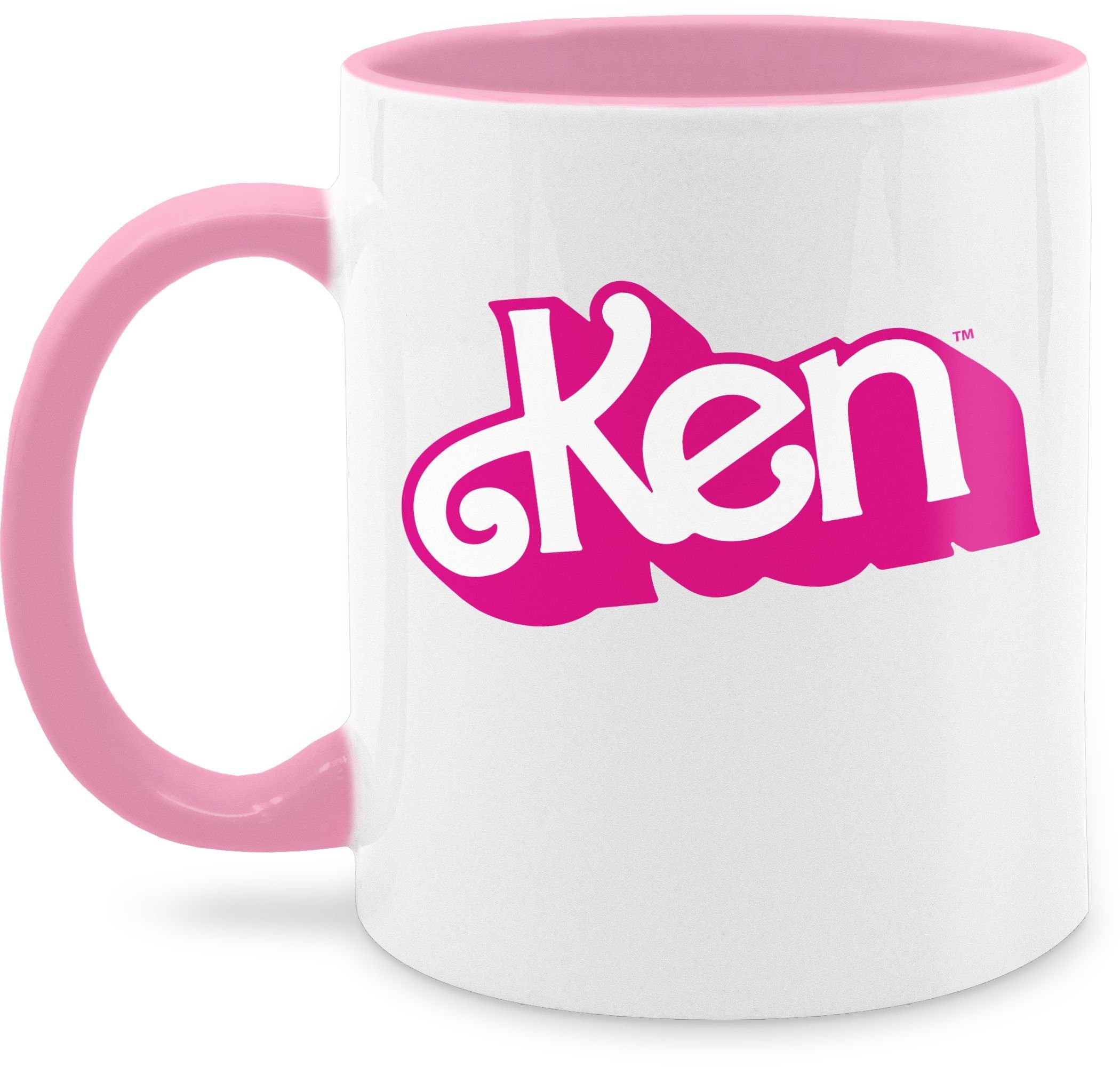 Shirtracer Tasse Ken Logo, Keramik, Barbie Tasse 1 Rosa