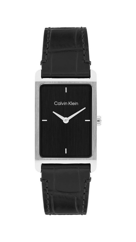 Calvin Klein Quarzuhr Dapper 25200528, Armbanduhr, Damenuhr, Herrenuhr, Lederarmband, analog