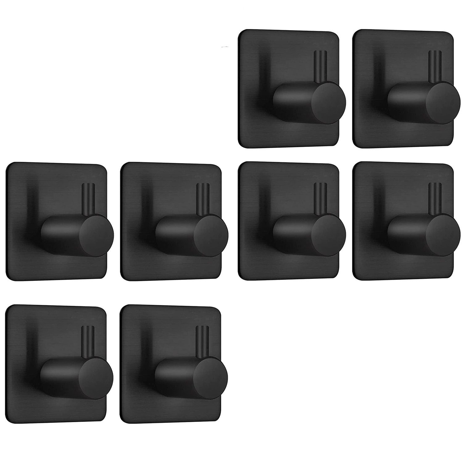 zggzerg Handtuchhaken 4 Stück Klebehaken Handtuchhalter Schwarz Ohne Bohren günstig online kaufen