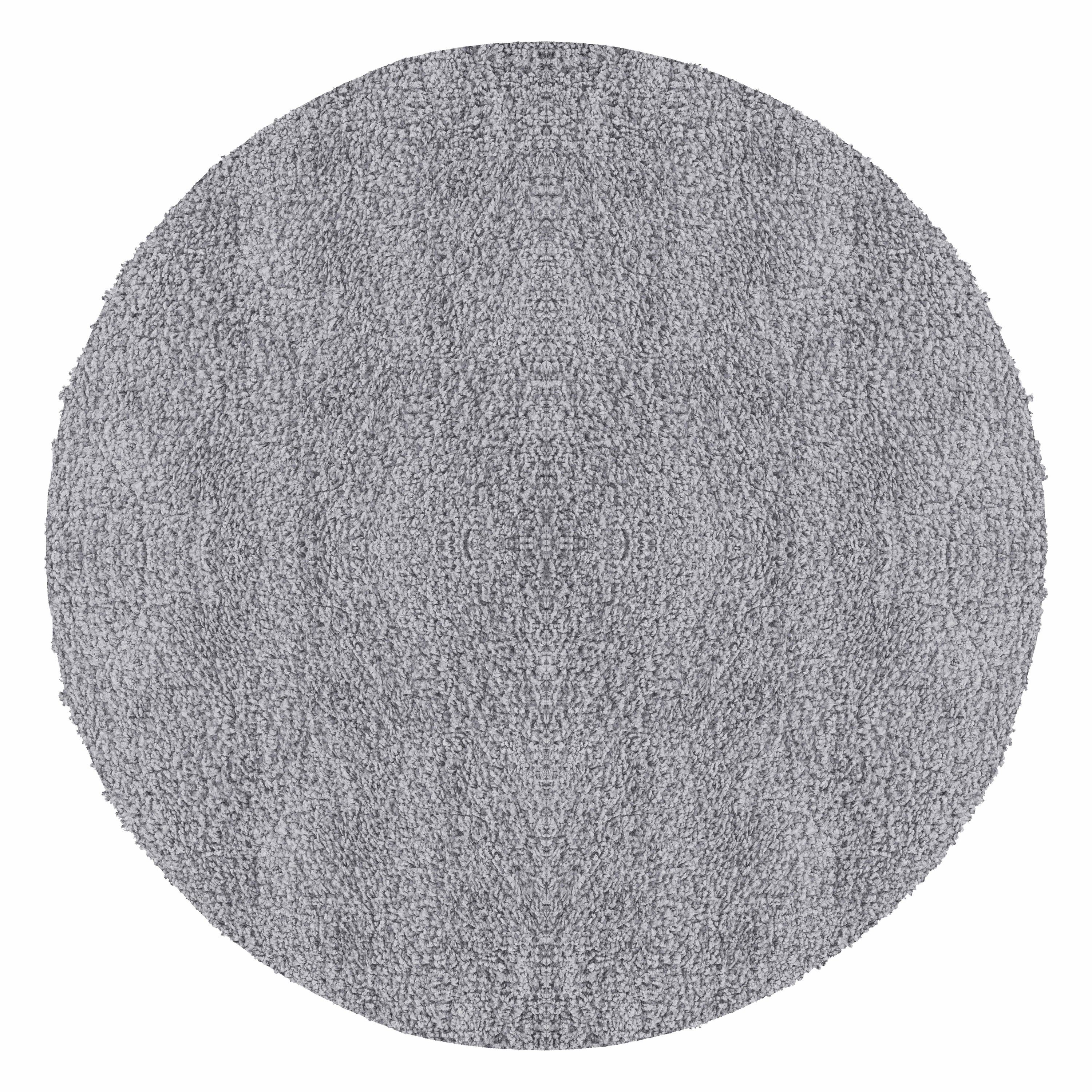 Teppium Teppich Unicolor - Einfarbig, Rund, Höhe: 30 mm, Einfarbig Shaggy T günstig online kaufen