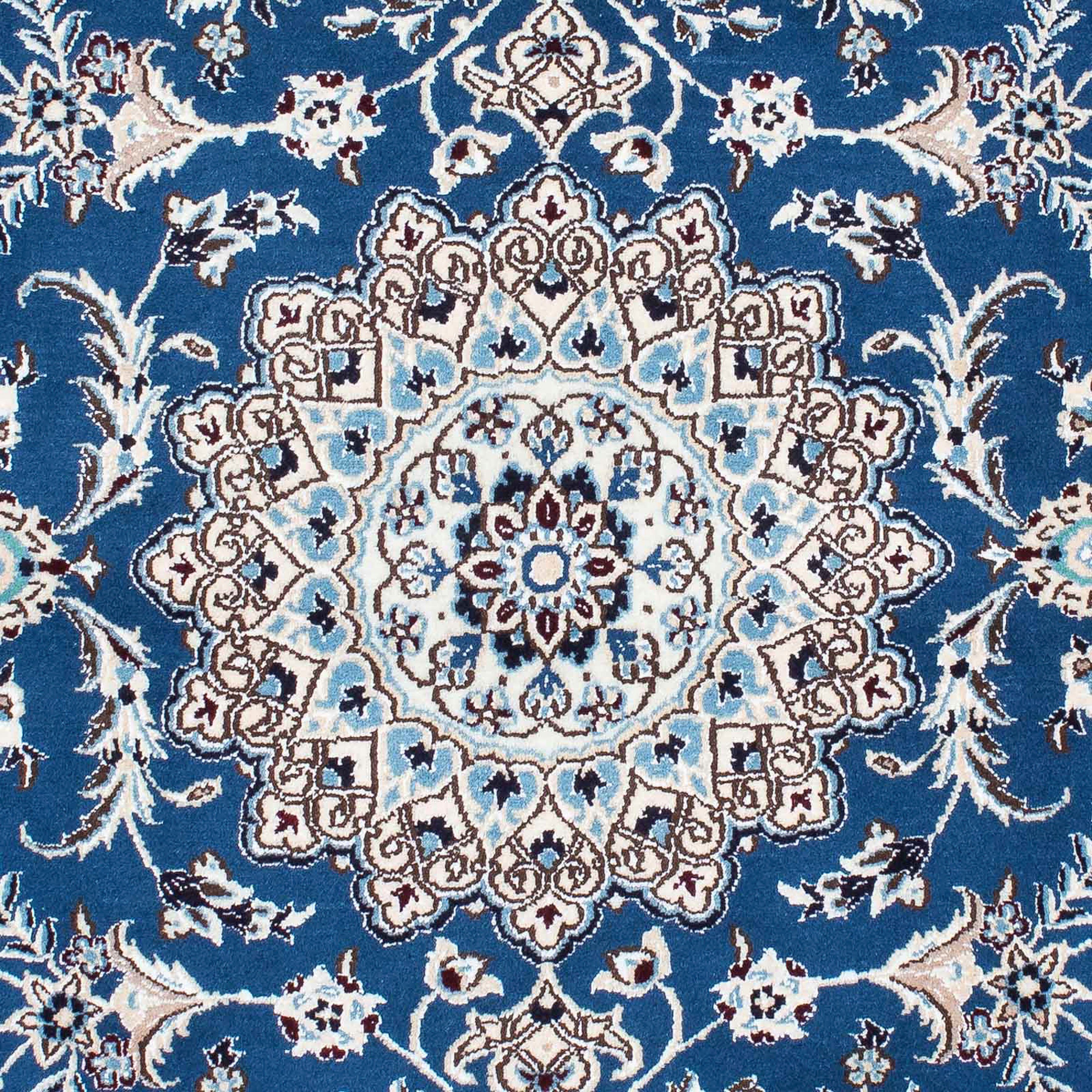 Orientteppich Perser - Nain - mm, x Einzelstück - Höhe: Zertifikat Handgeknüpft, Royal cm mit 172 morgenland, rechteckig, blau, 115 10 - Wohnzimmer