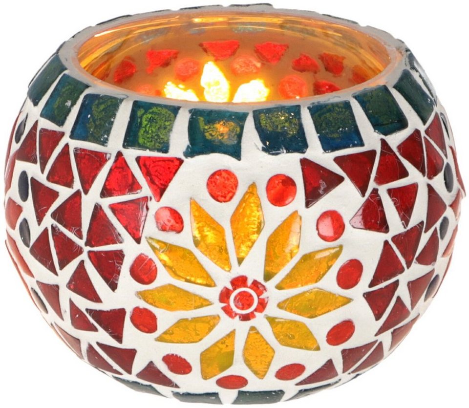 Guru-Shop Windlicht »Mosaik Windlicht Glas 9 cm - 2 ... Guru-Shop Windlicht »Mosaik Windlicht Glas 9 cm - 2 ...