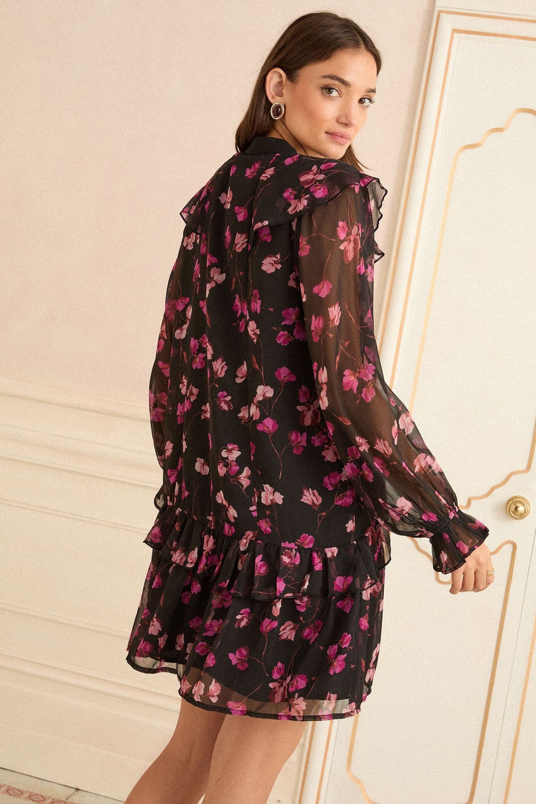 Love & Roses Minikleid Love & Roses Rüschen-Minikleid, Petite (1-tlg) günstig online kaufen