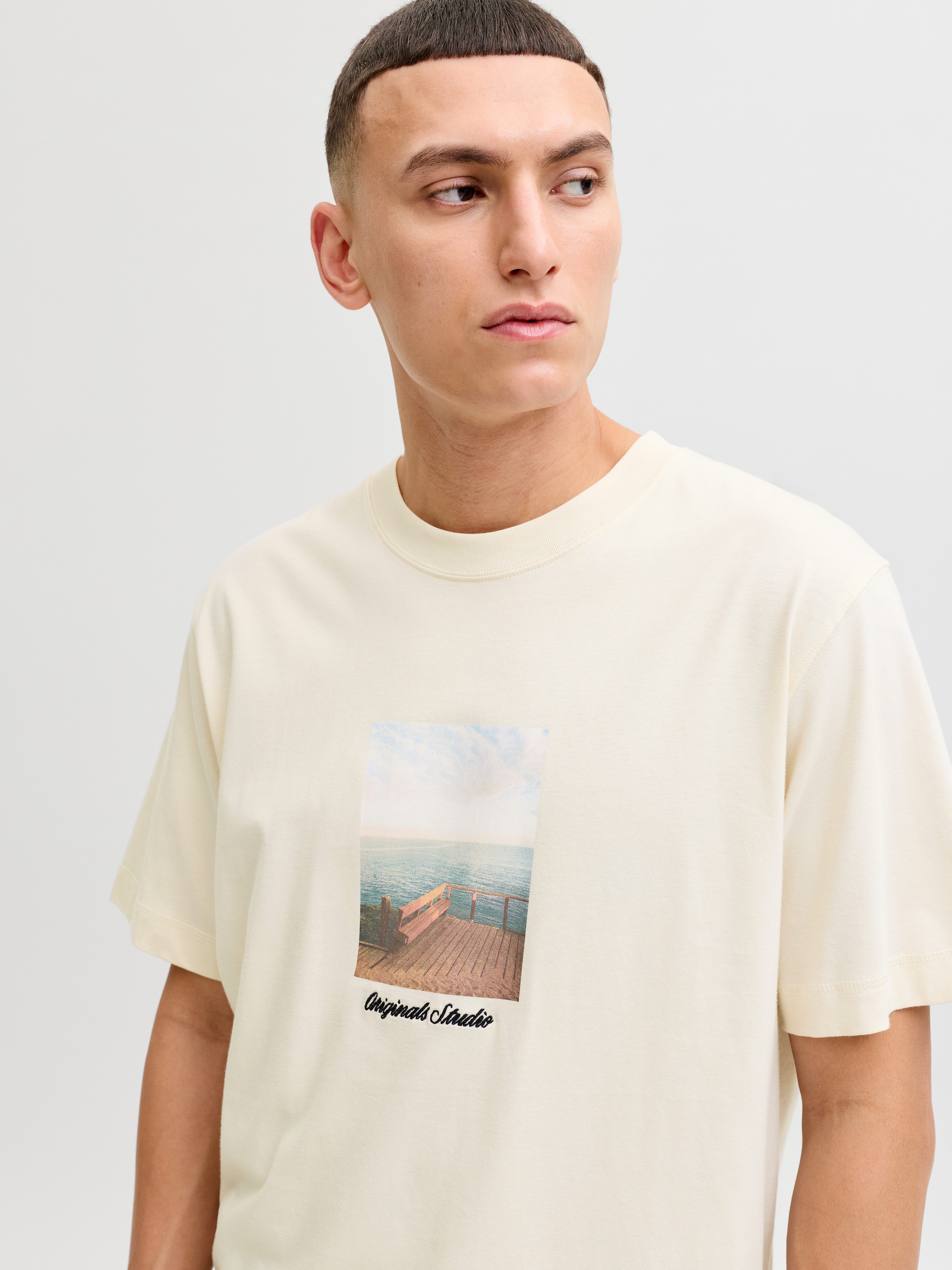 Jack & Jones T-Shirt JORNORREBRO PHOTO TEE SS CREW NECK Baumwolle, relaxed günstig online kaufen
