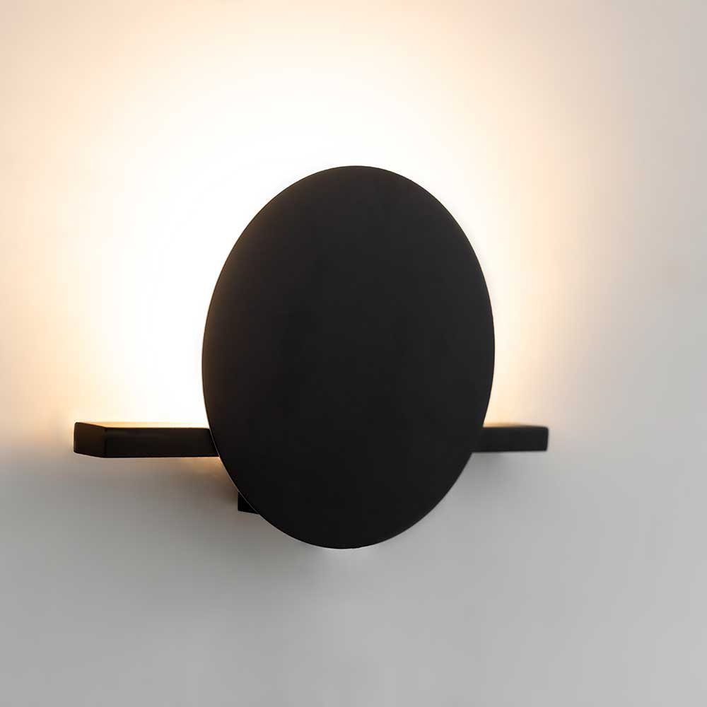 Mantra Wandleuchte LED-Wandlampe Eris Schwarz klein