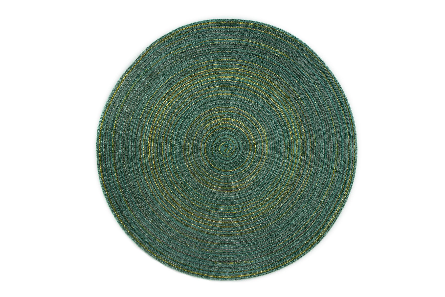 Platzset Tischset rund 12er Set Samba Kreis 038 salbei