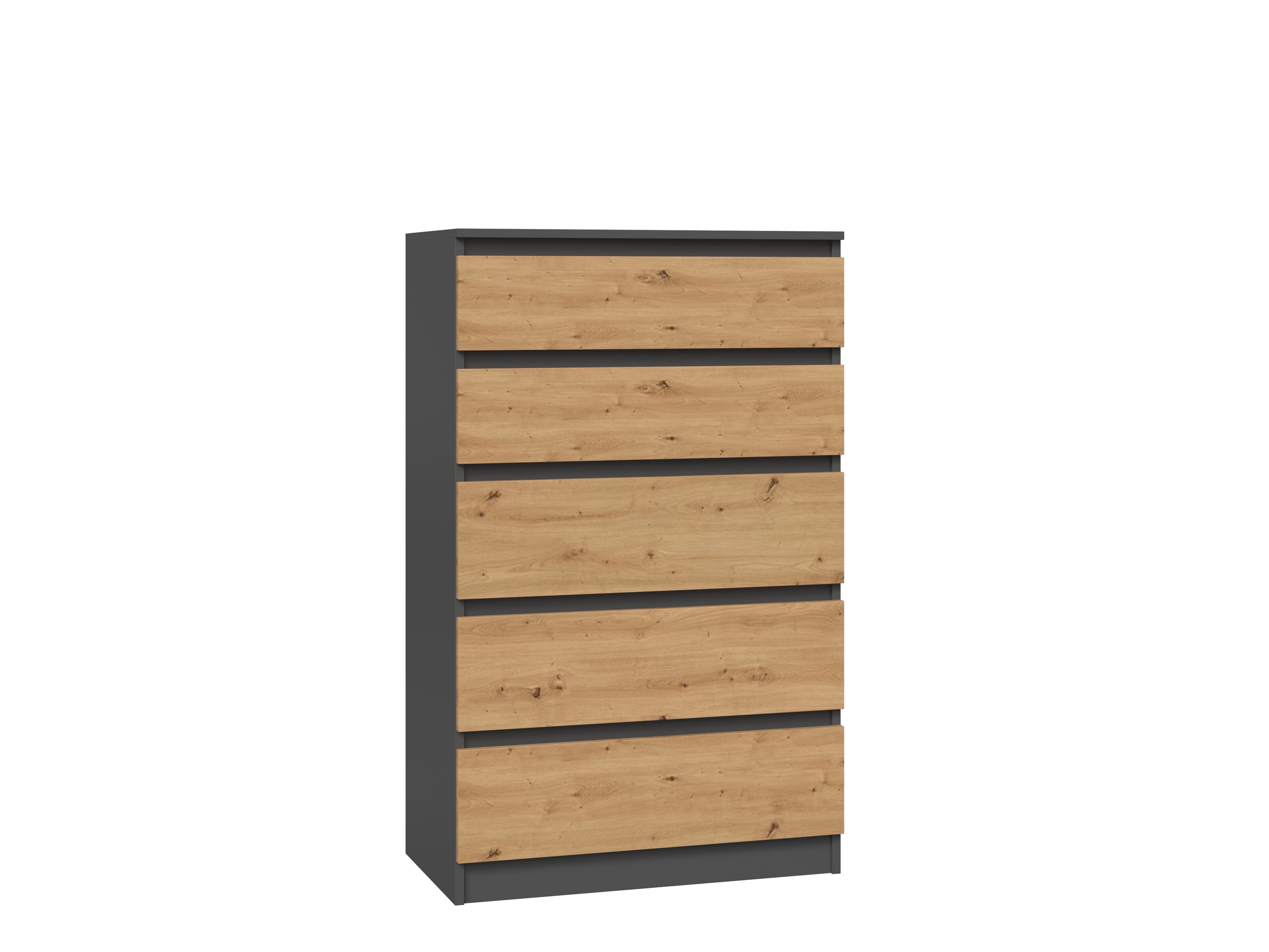 Raumhirsch Furniture Kommode Sideboard 70 cm breit (Maße 40 x 70 x 110 cm, 5 Schubladen), verschiedene Farben – Bild 2 von 5