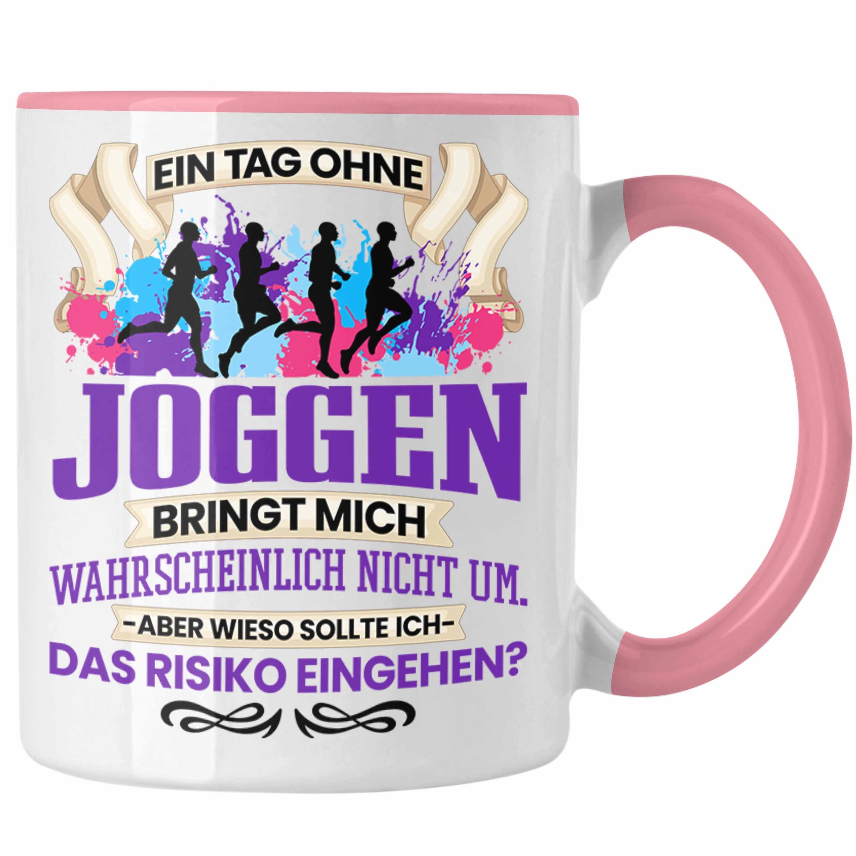 Trendation Tasse Trendation - Joggen Tasse Geschenk für Jogger Läufer Lustiger Spruch G
