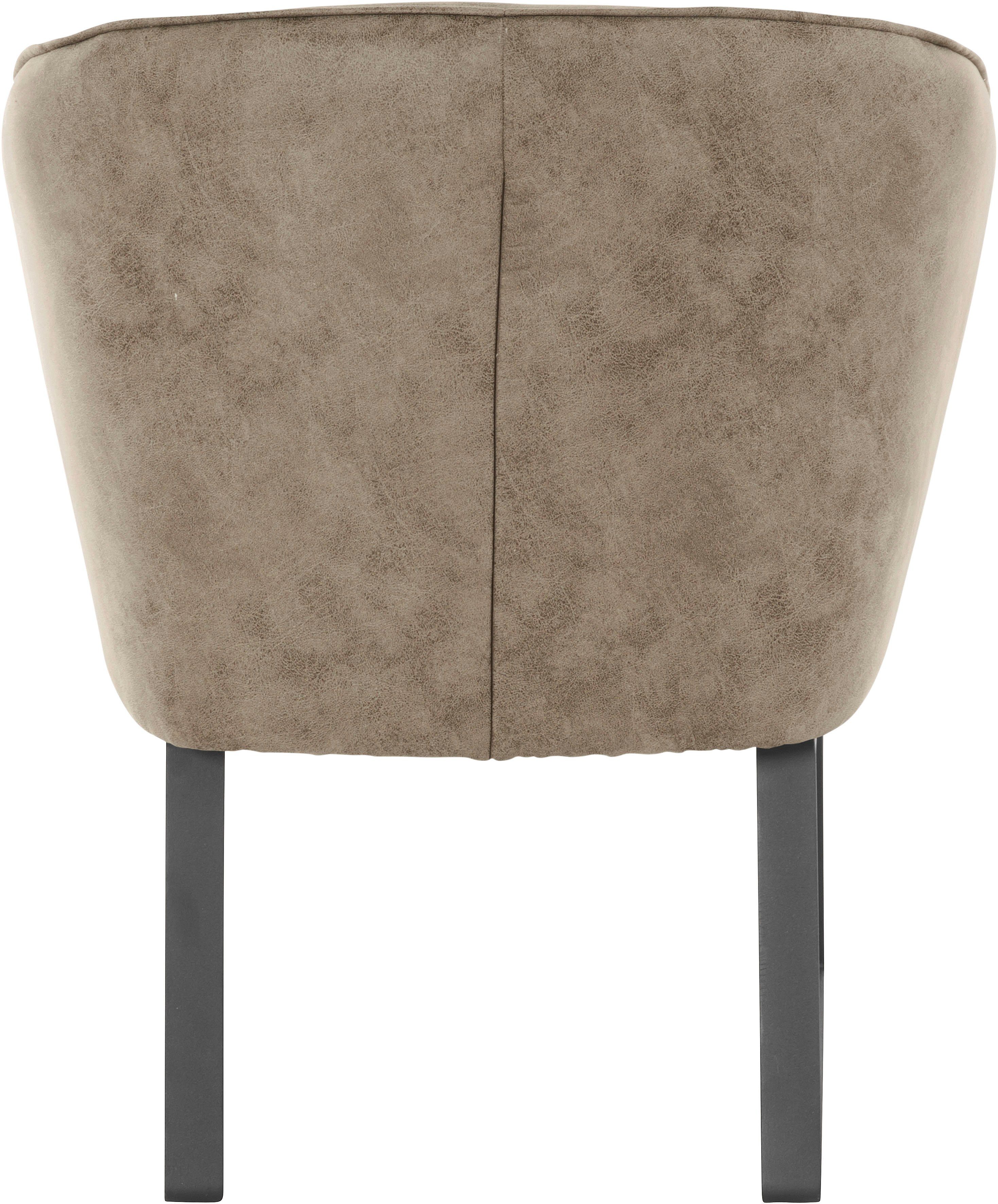 Stck. exxpo fashion in Americano, Metallfüßen, sofa verschiedenen Sessel Keder mit Qualitäten, 1 - und Bezug