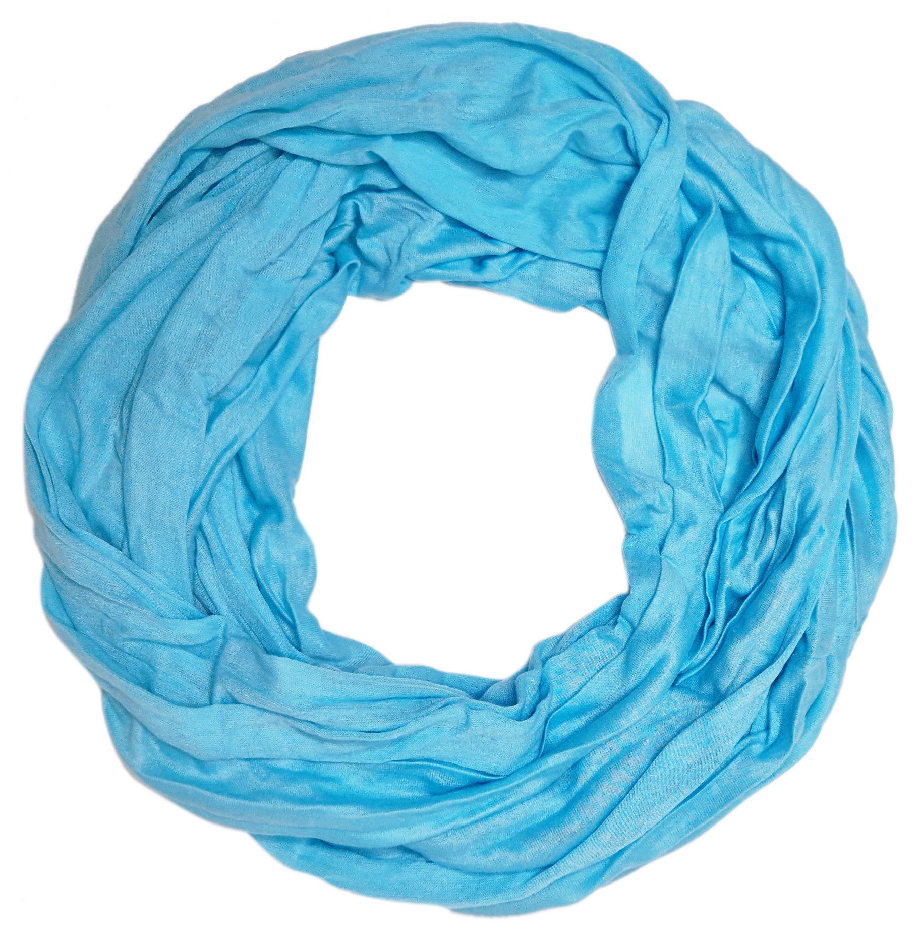 Loop Damen Loopschal Schmaler Schlauchschal Rundschal Einfarbig