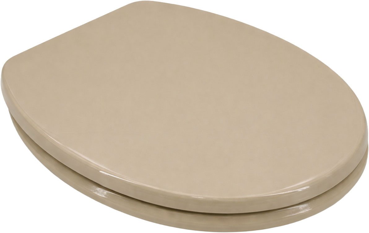 welltime WC-Sitz Classic Colours, Kratzfester Klo-Sitz mit einem Holzkern und Absenkautomatik