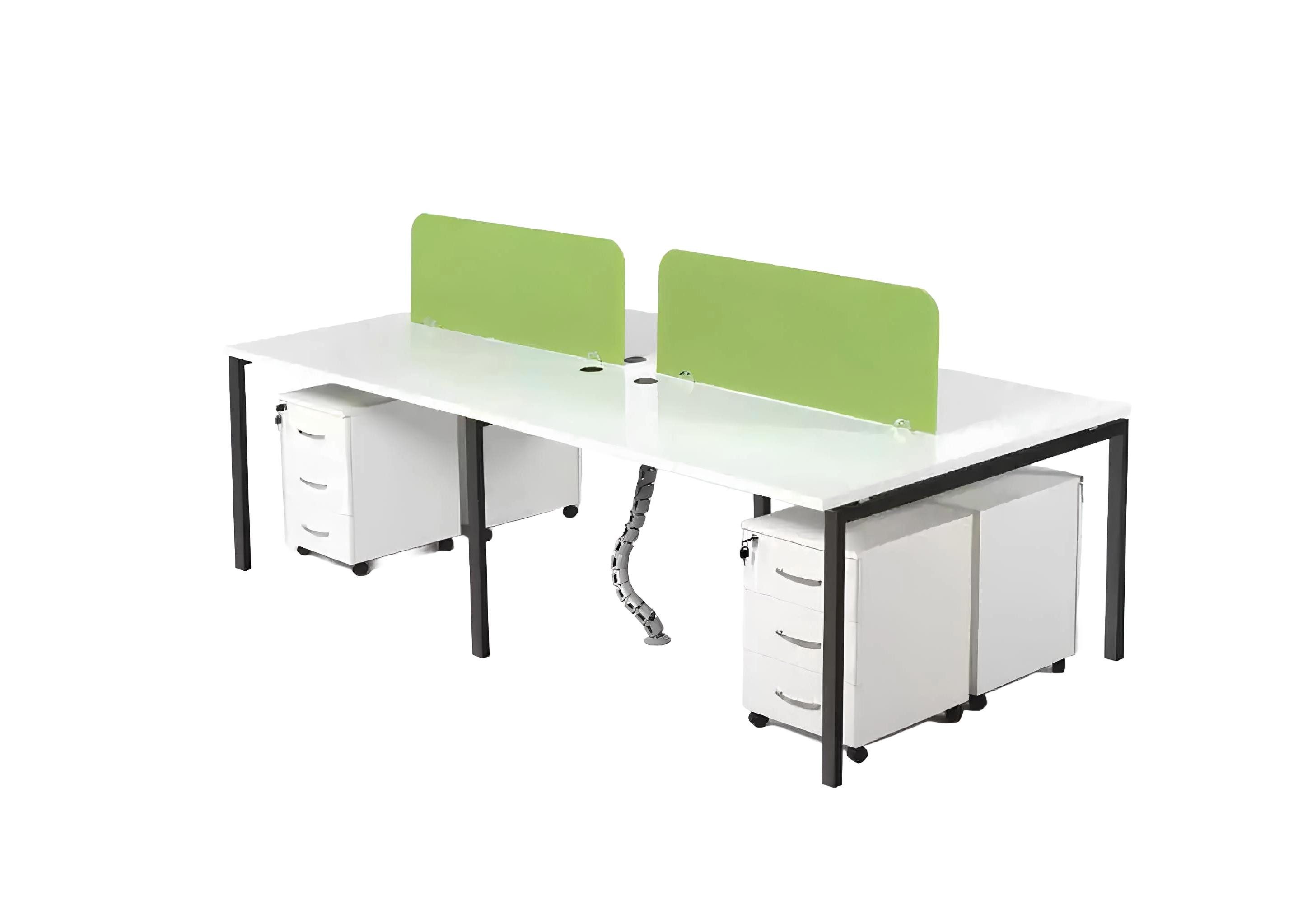 Xlmoebel Schreibtisch Team Schreibtisch in modernem Design für effiziente Arbeitsplätze (1-St., Schreibtisch für 4 Personen), Hergestellt in Europa