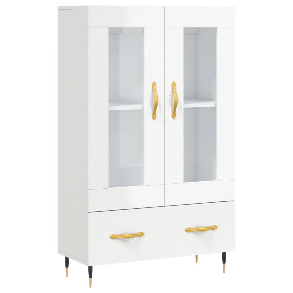 vidaXL Highboard Highboard Hochglanz-Weiß 69,5x31x115 cm günstig online kaufen