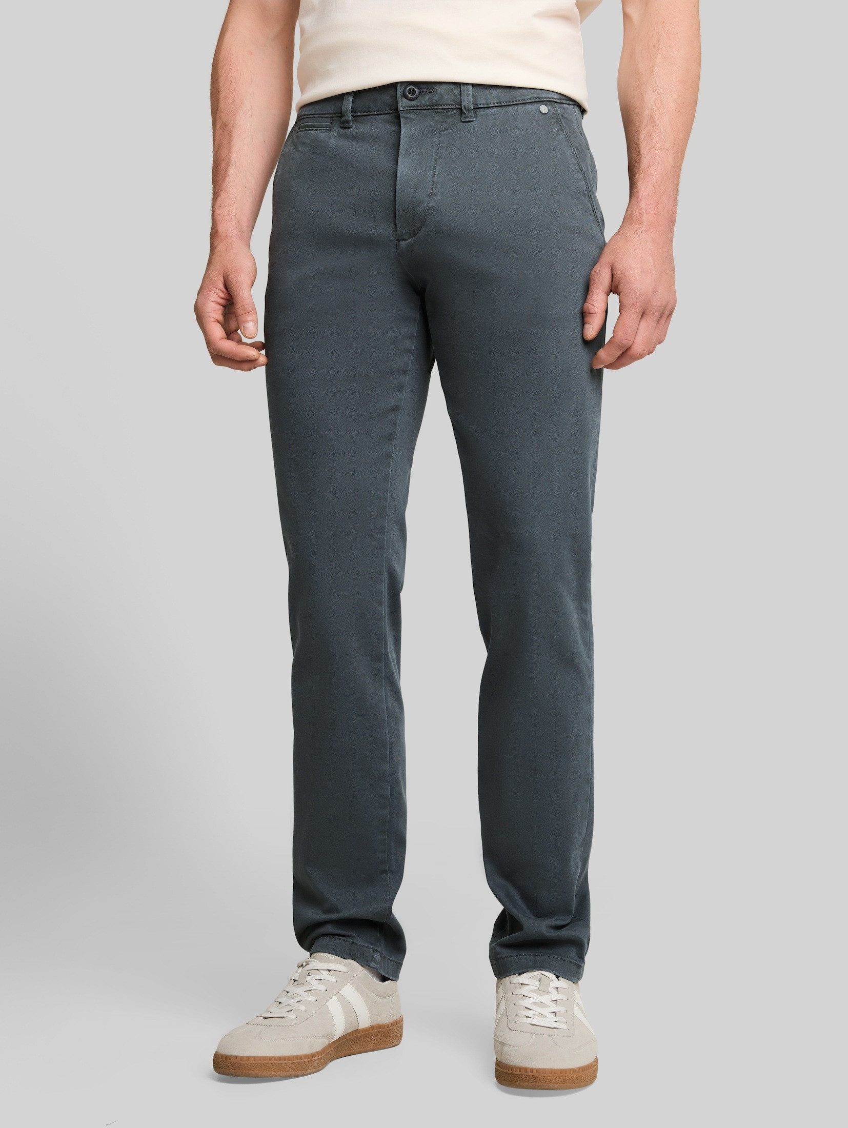 TOM TAILOR Chinohose Hosen & Chino TTSIMON SLIM Chino Hose im Washed-Look