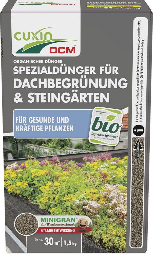 Spezialdünger Cuxin DCM Spezialdünger Dachbegrünung & Steingärten 1,5 kg