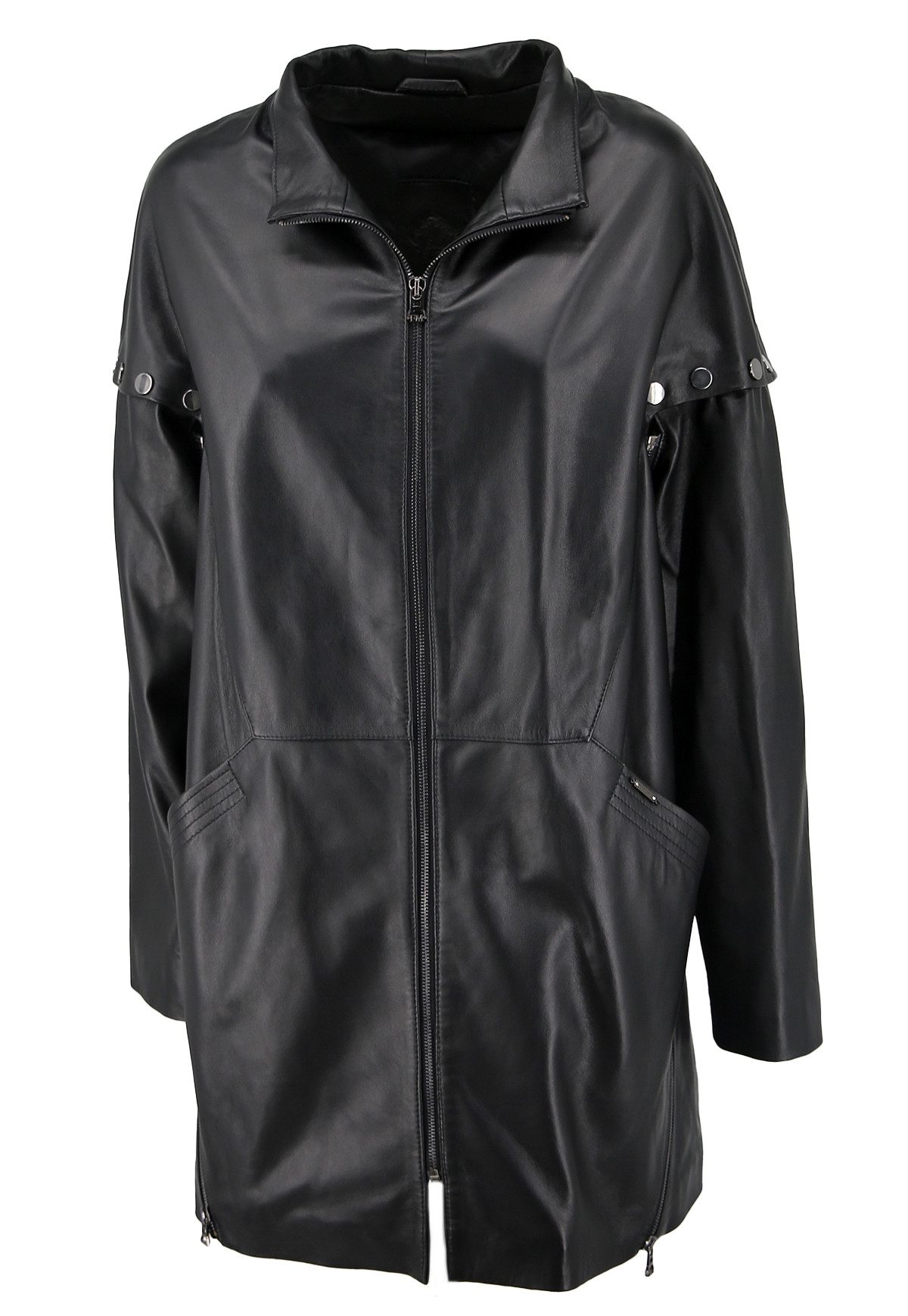 Hollert Wintermantel Ledermantel - Elodie Schwarz günstig online kaufen